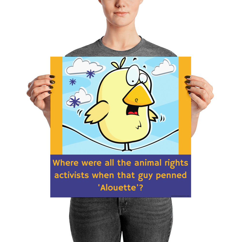 Alouette Poor Birdy - Poster