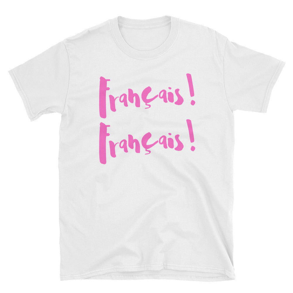 Francais Francais ETIENNE - Short-Sleeve T-Shirt UNISEX - PINK LINE