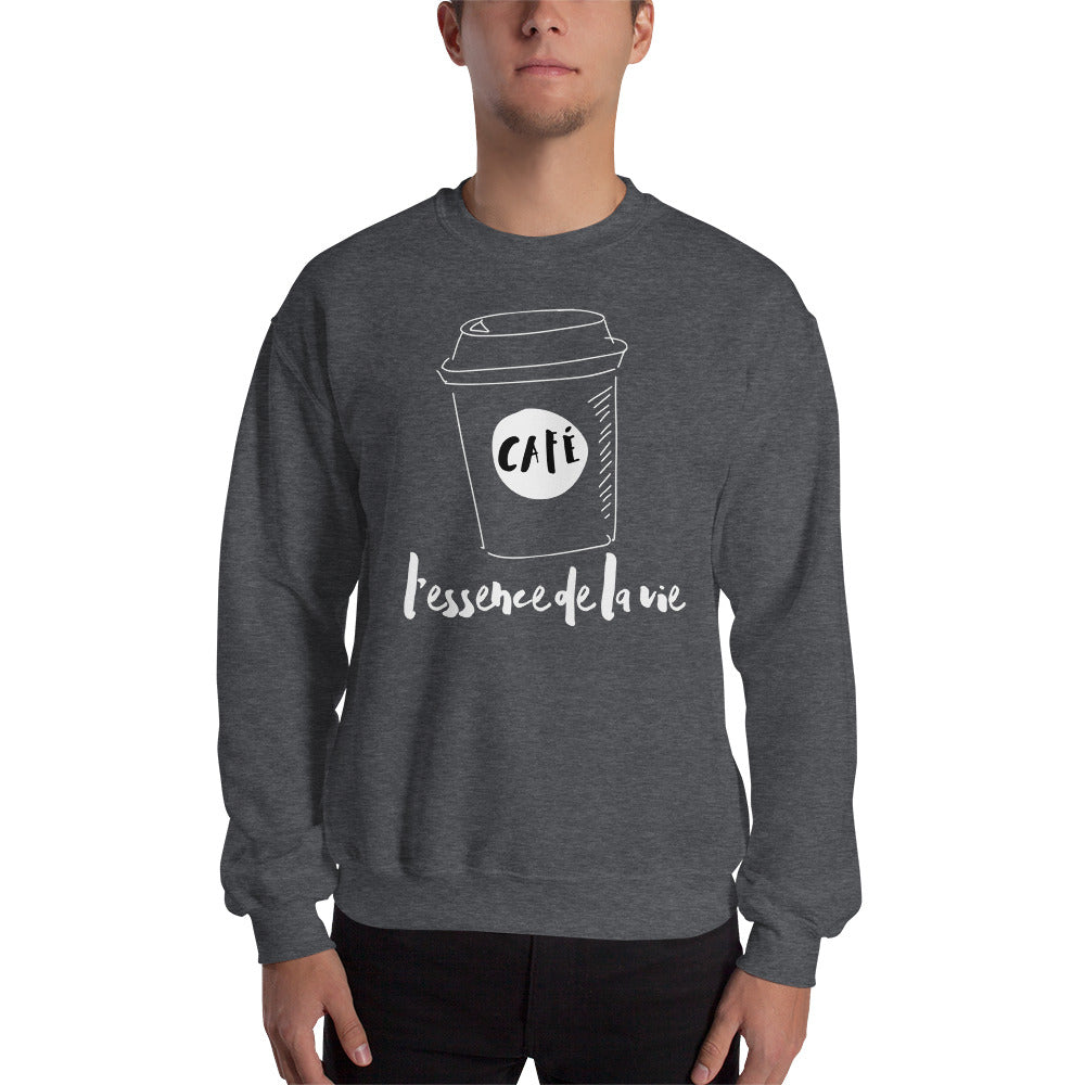 Cafe/Coffee - Essence de la vie Sweatshirt - UNISEX