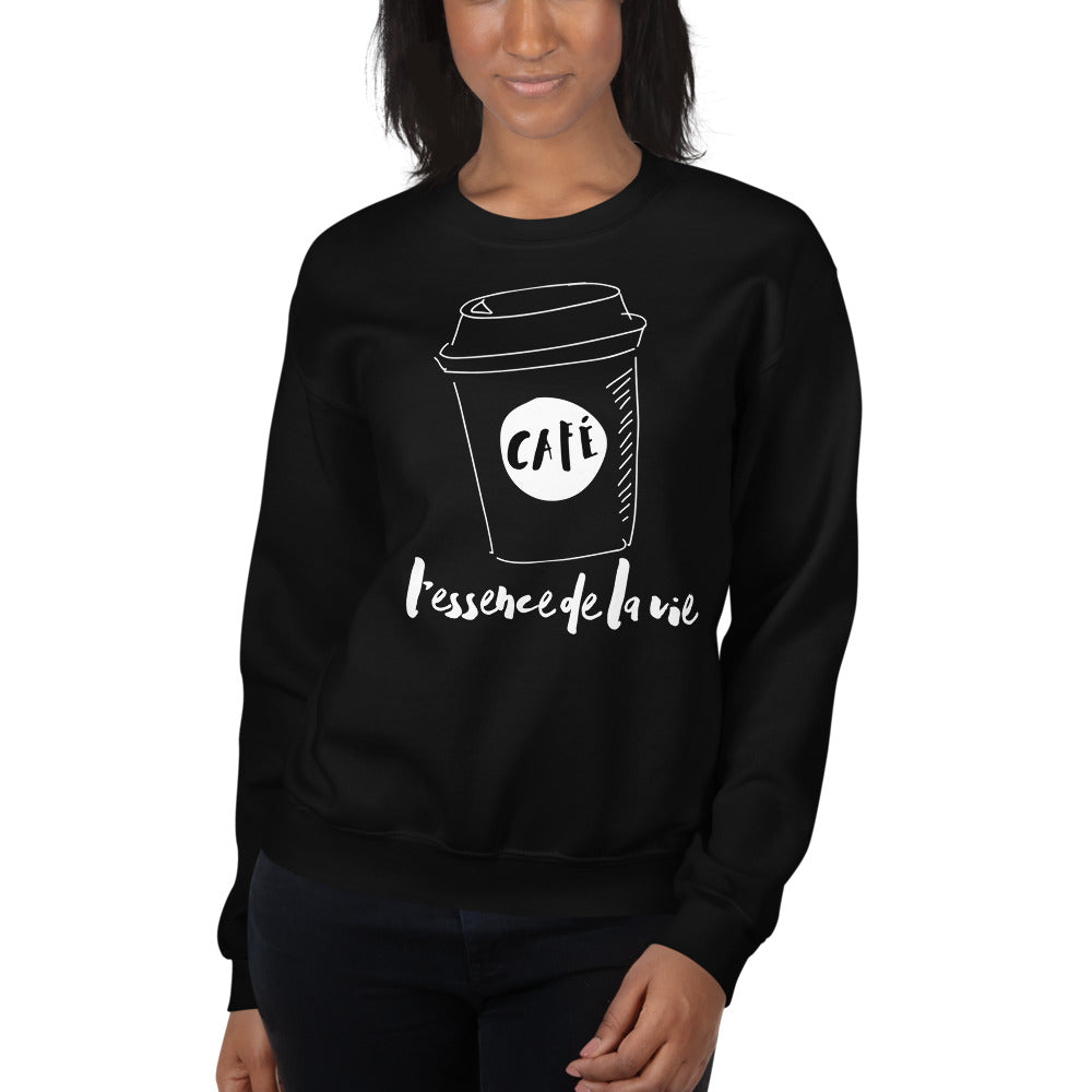 Cafe/Coffee - Essence de la vie Sweatshirt - UNISEX