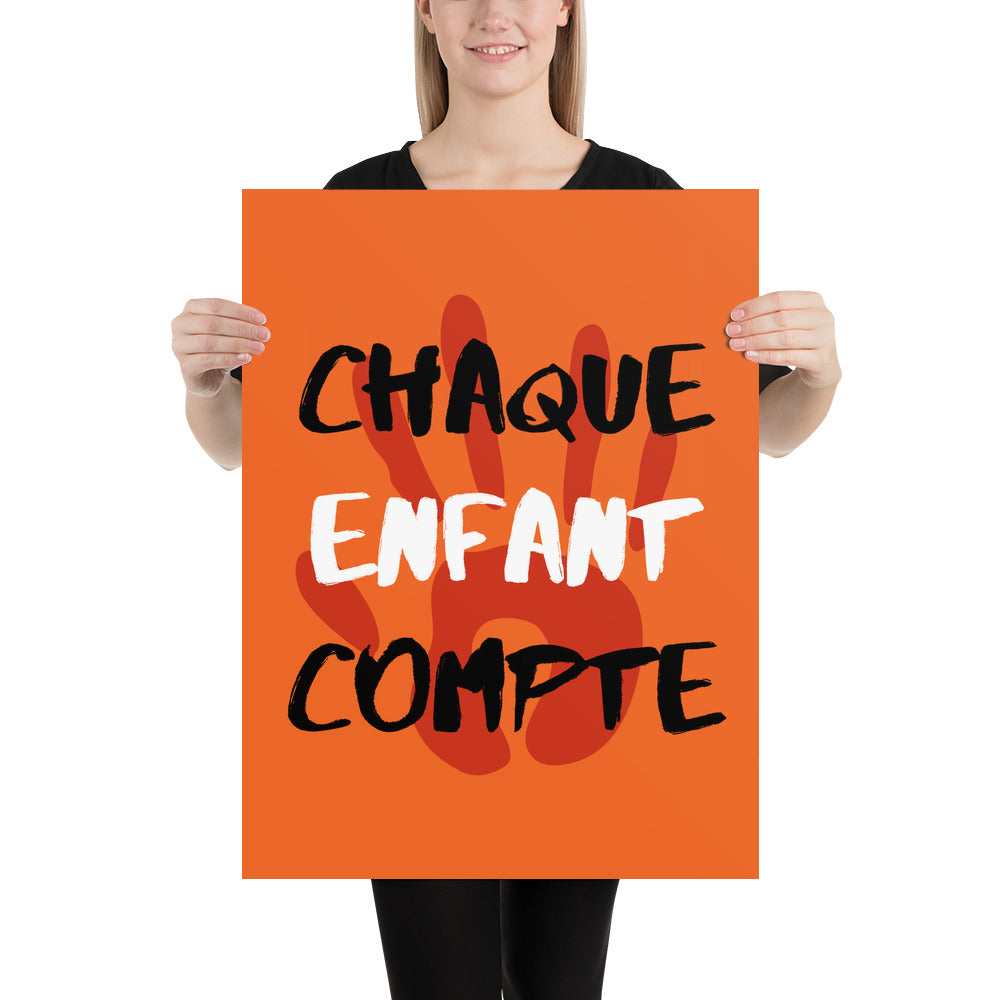Chaque enfant compte #4 - Orange Shirt Day / La journée du chandail orange - Poster