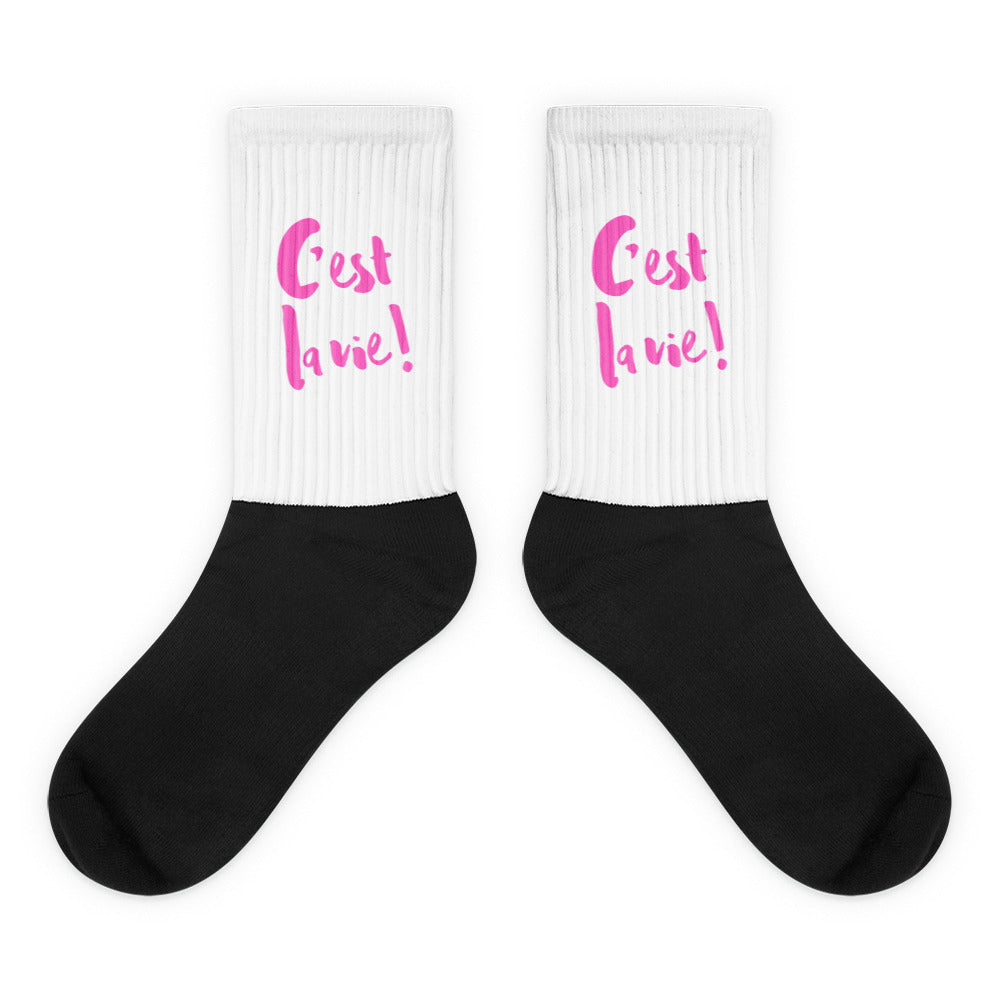 C'est la vie PINK LINE Socks