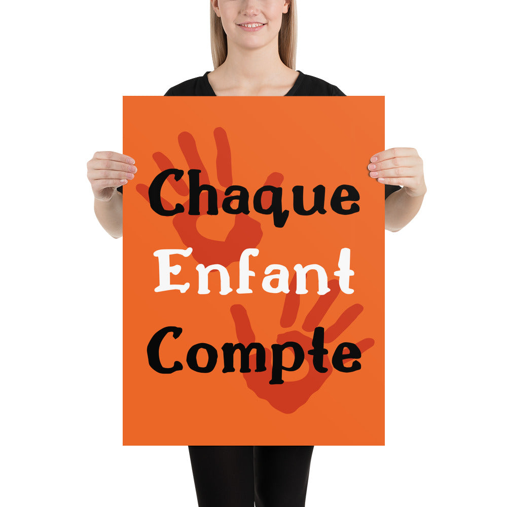 Chaque enfant compte #2 - Orange Shirt Day / La journée du chandail orange - Poster
