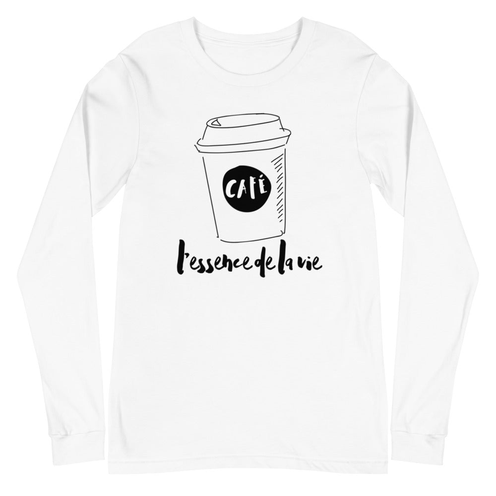 Cafe/coffee - essence de la vie Long Sleeve Tee - UNISEX