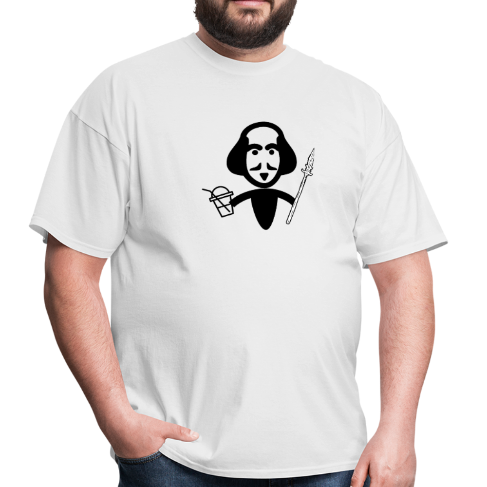 Shakespeare (Shake + Spear) Unisex Classic T-Shirt - white