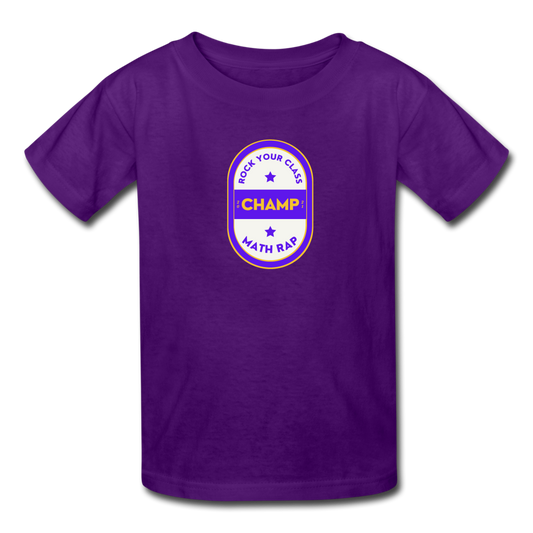 Official Math Rap Champ Shirt - Kids' T-Shirt - purple