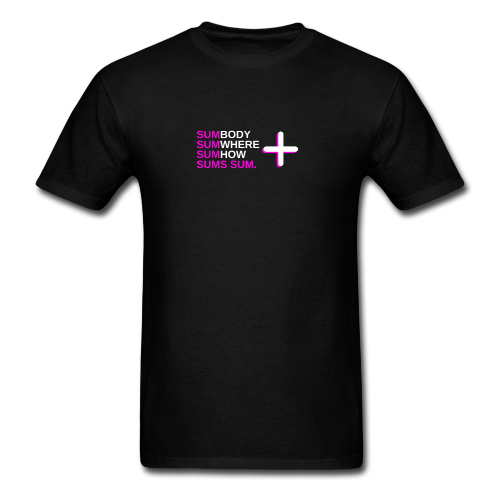 Sumbody Sumwhere Sums sum - Unisex Classic Math T-Shirt - black