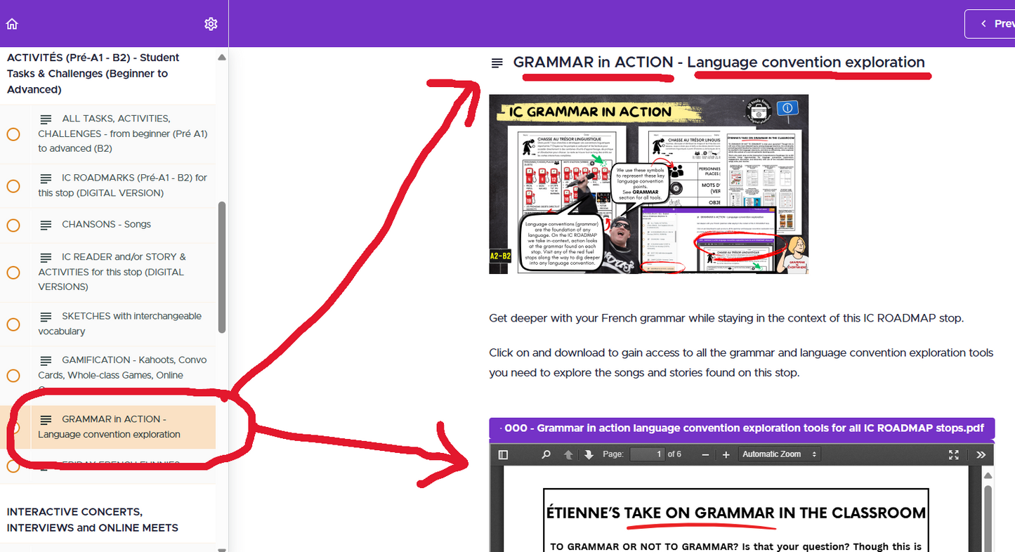 LA FAMILLE (Pré-A1 beginner to B2 advanced levels) FULL FOREVER RESOURCE PLATFORM ACCESS