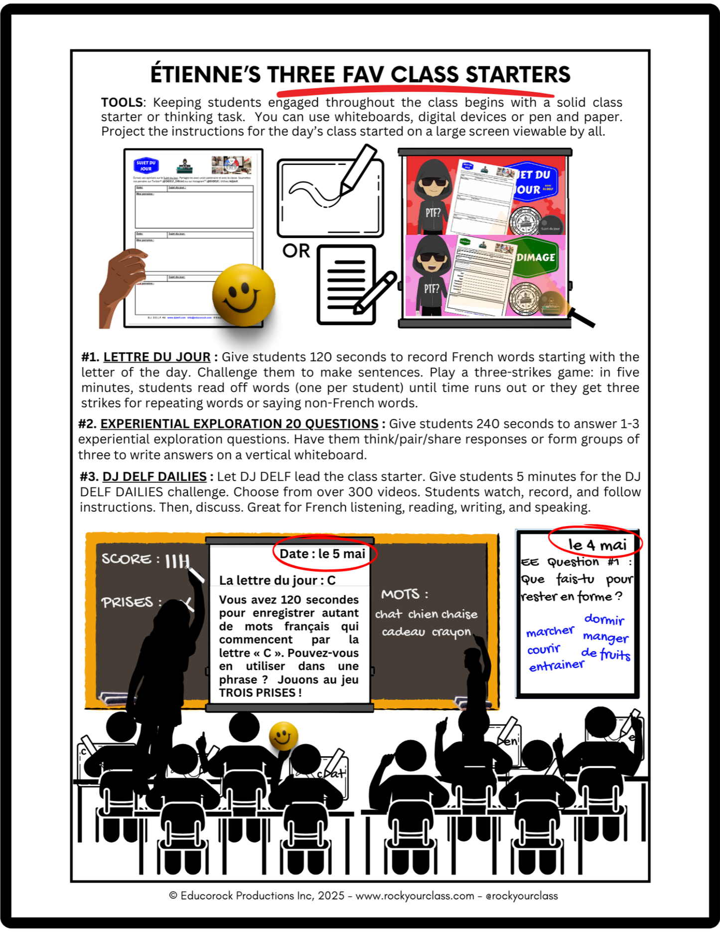 R8 - DJ DELF DAILIES - 310 French class starter videos - FULL FOREVER PLATFORM ACCESS