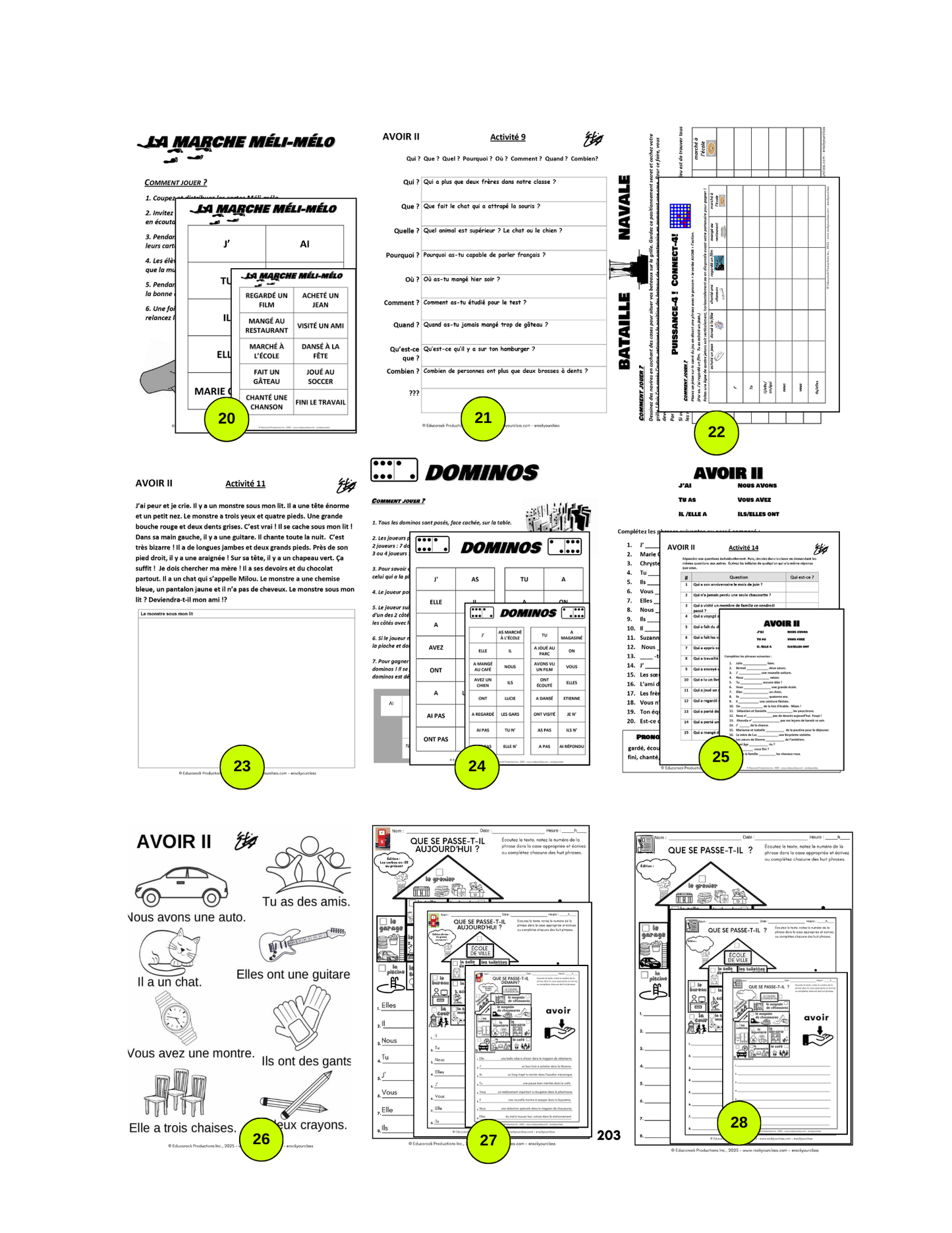 AVOIR (Pré-A1 beginner to B2 advanced levels) FULL FOREVER RESOURCE PLATFORM ACCESS
