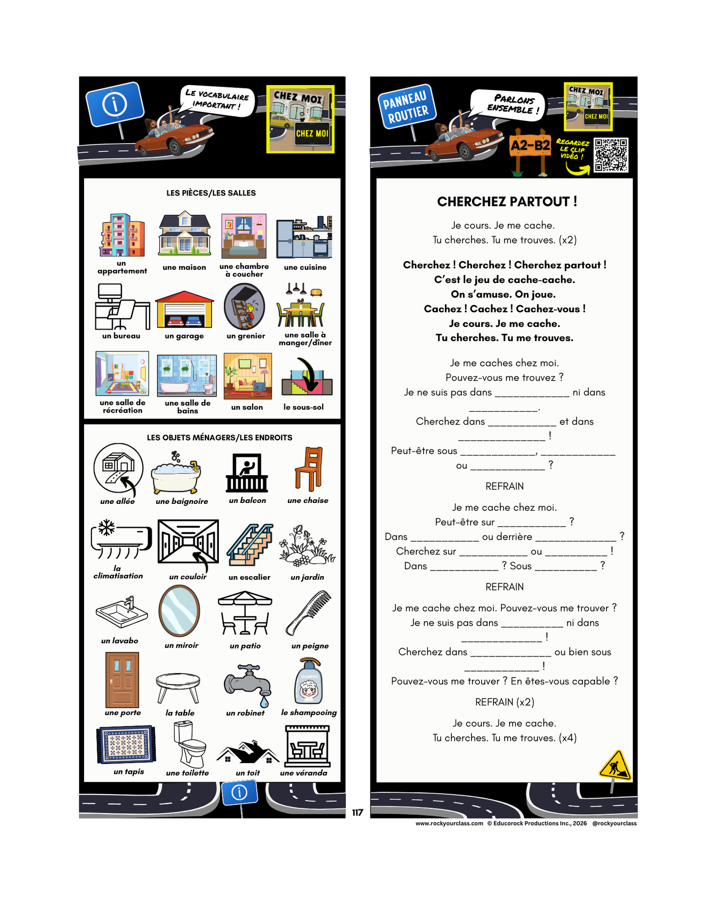 CHEZ MOI (Pré-A1 beginner to B2 advanced levels) FULL FOREVER RESOURCE PLATFORM ACCESS