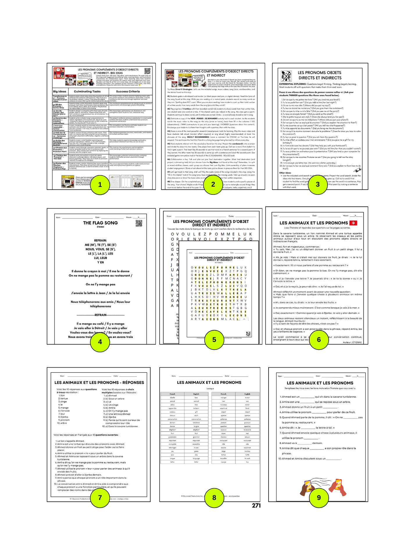 R19 - LES PRONOMS COMPLÉMENTS D’OBJET DIRECT ET INDIRECT (Pré-A1 beginner to B1 intermediate levels) FULL FOREVER RESOURCE PLATFORM ACCESS