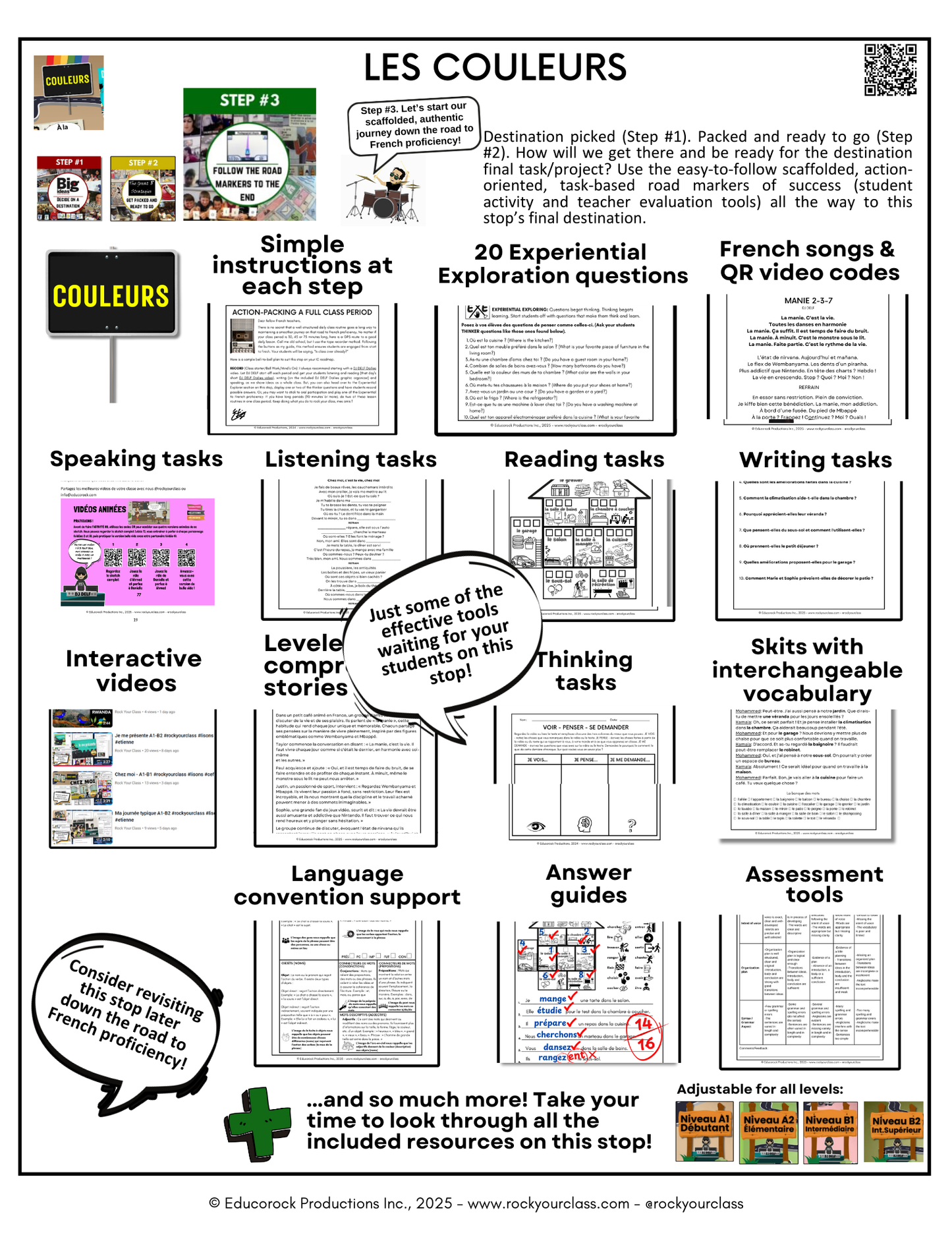 COULEURS (A1-B1) 92-Page Full package