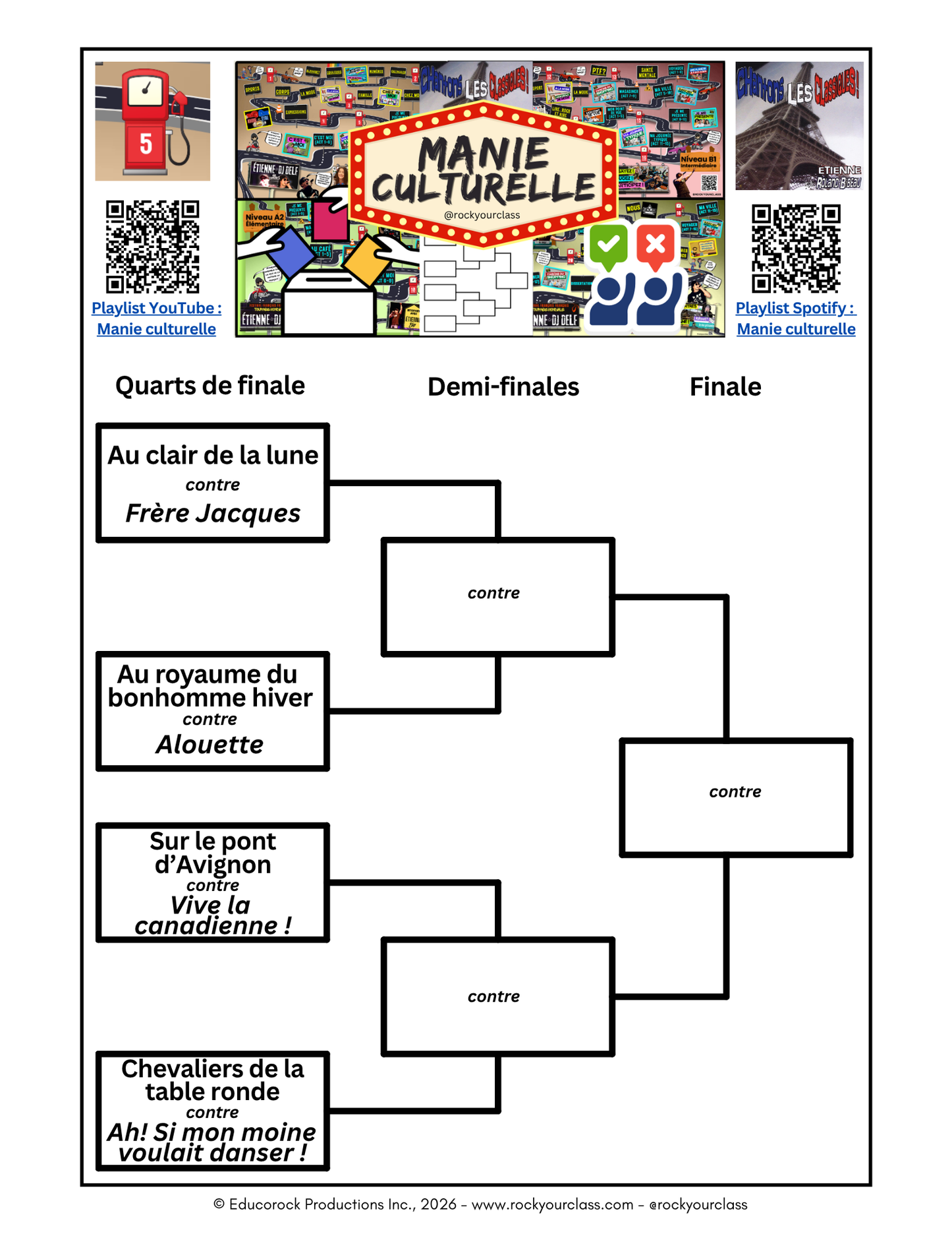 R5 - MANIE CULTURELLE (Pré-A1 beginner to B1 intermediate levels) FULL FOREVER RESOURCE PLATFORM ACCESS