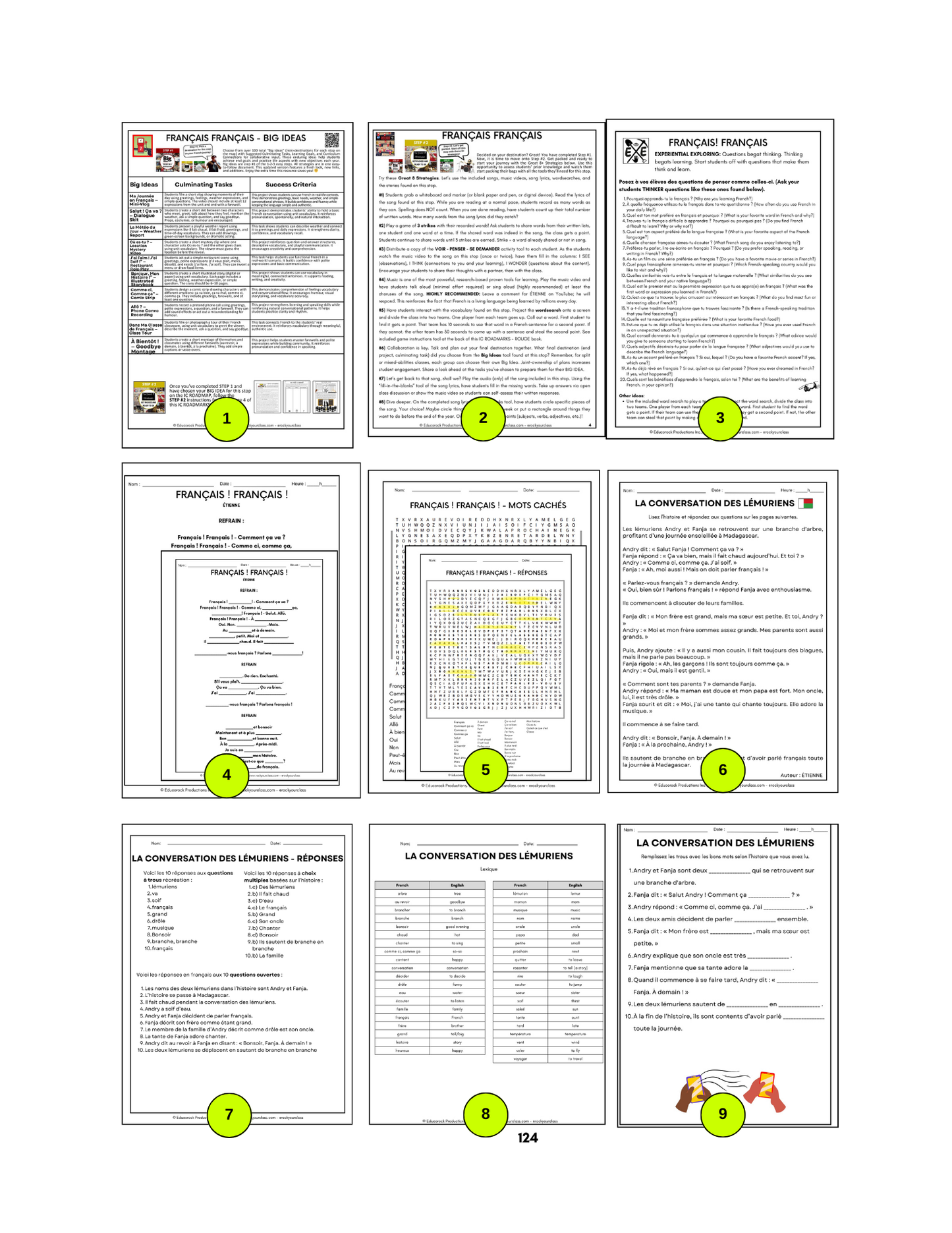 R7 - FRANÇAIS ! FRANÇAIS ! (Pré-A1 beginner to B1 intermediate levels) FULL FOREVER RESOURCE PLATFORM ACCESS