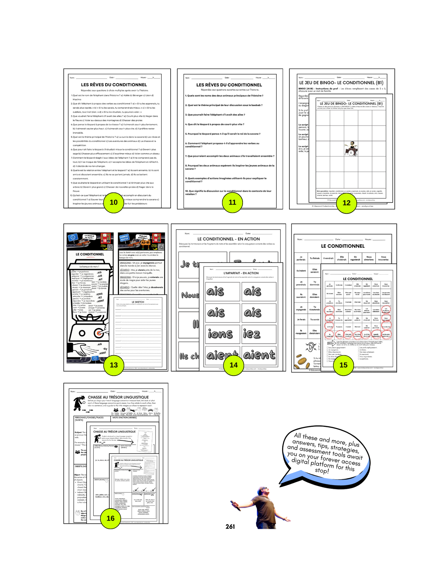 R18 - LE CONDITIONNEL (Pré-A1 beginner to B1 intermediate levels) FULL FOREVER RESOURCE PLATFORM ACCESS