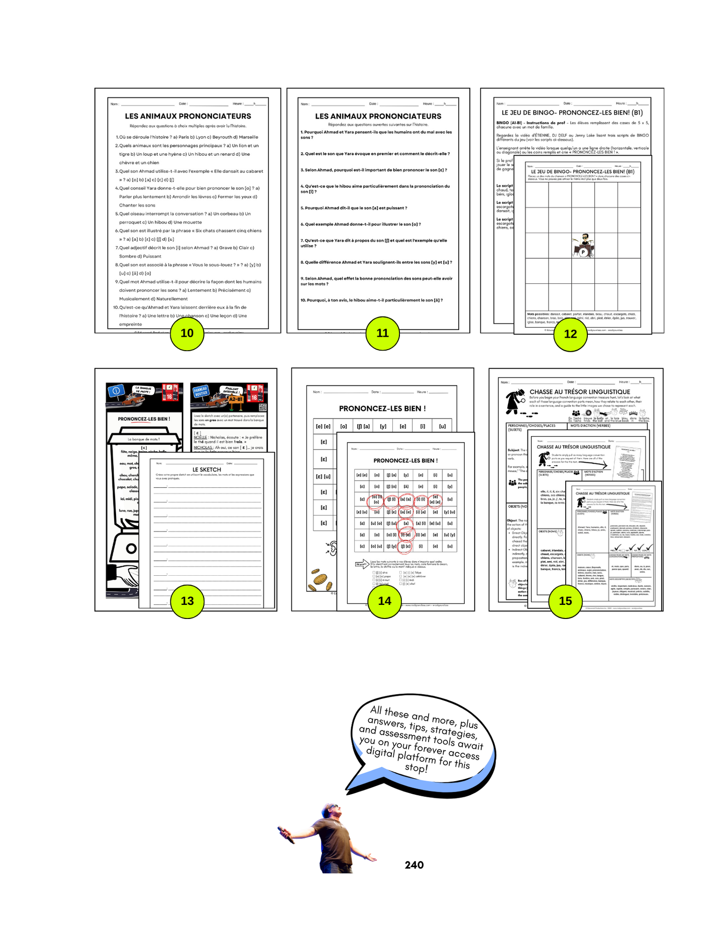 R16 - PRONONCEZ-LES BIEN ! (Pré-A1 beginner to B2 intermediate/advanced levels) FULL FOREVER RESOURCE PLATFORM ACCESS