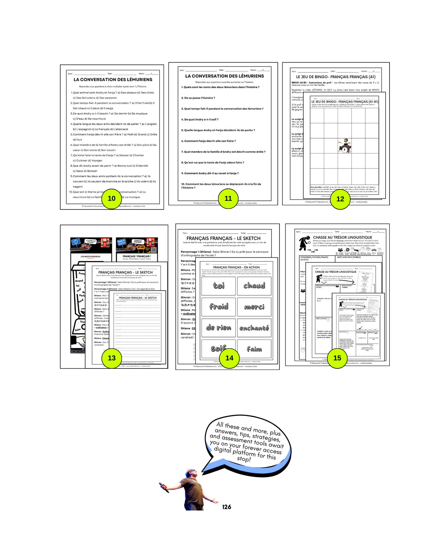 R7 - FRANÇAIS ! FRANÇAIS ! (Pré-A1 beginner to B1 intermediate levels) FULL FOREVER RESOURCE PLATFORM ACCESS
