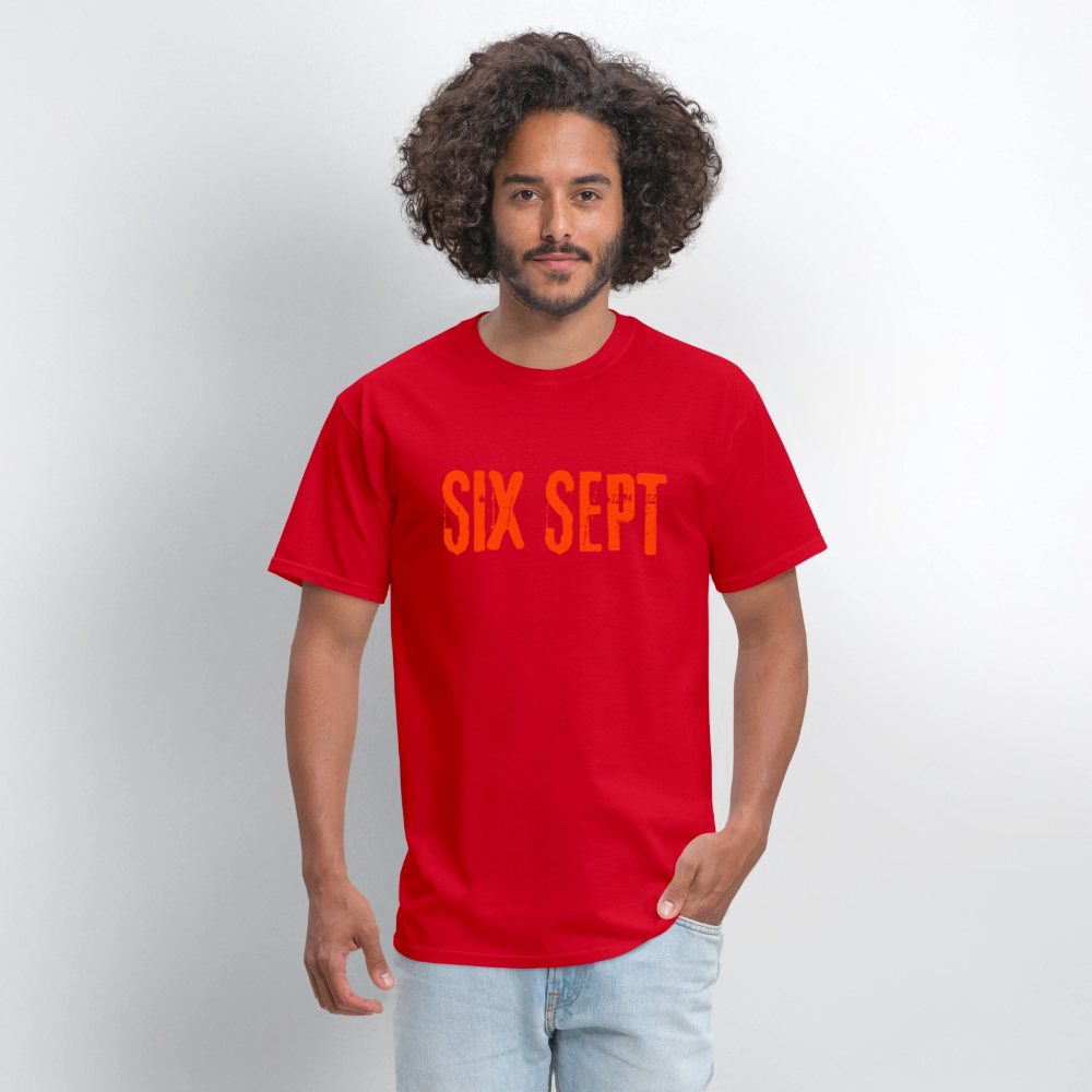 SIX SEPT Men's T-Shirt | GILDAN 5000 - red