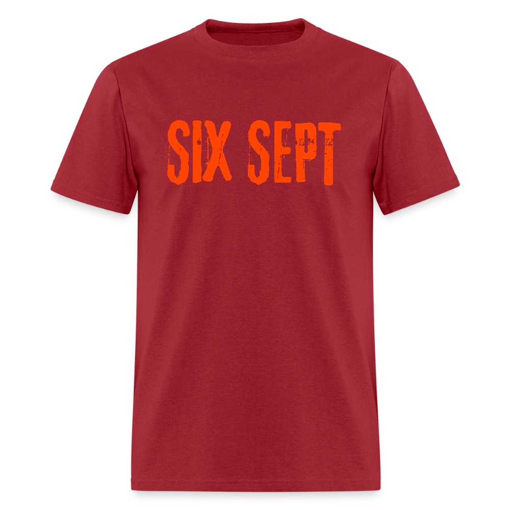 SIX SEPT Men's T-Shirt | GILDAN 5000 - dark red