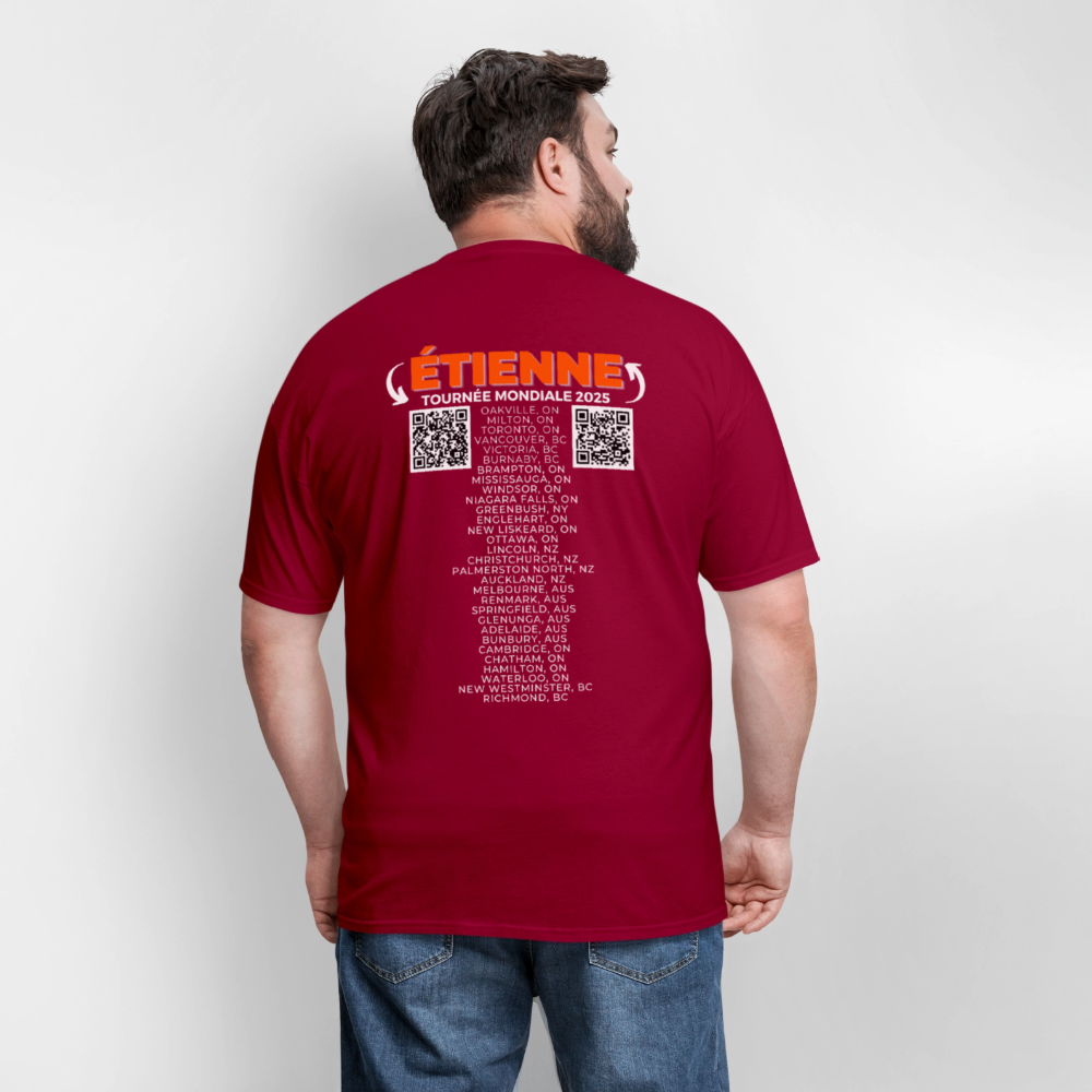 SIX SEPT Men's T-Shirt | GILDAN 5000 - dark red