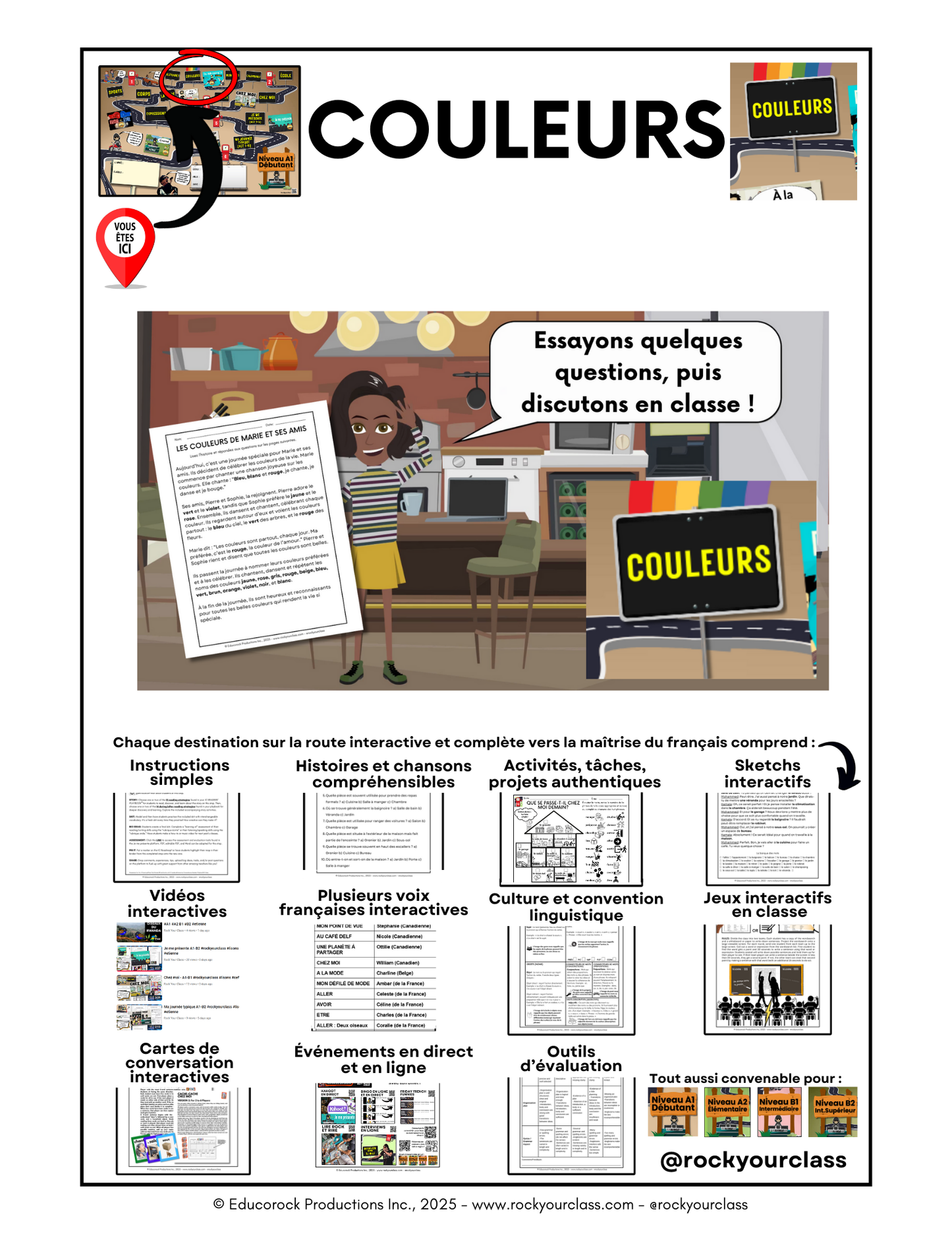 COULEURS (A1-B1) 92-Page Full package