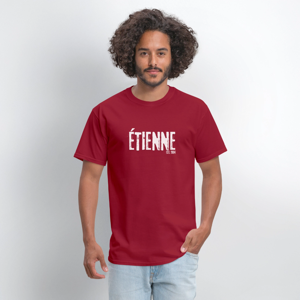 ÉTIENNE 2025 Official World Tour Men's T-Shirt | GILDAN 5000 - dark red