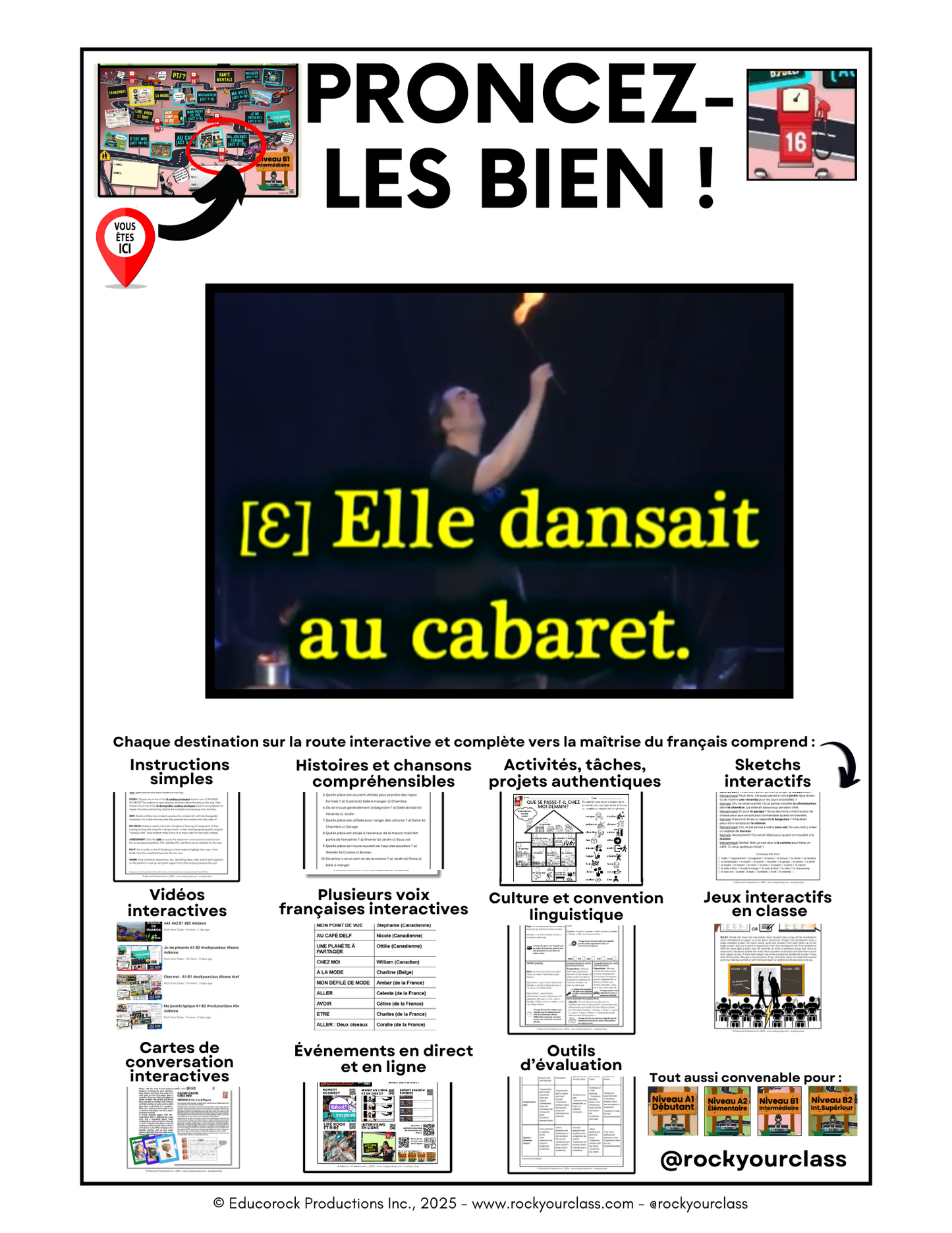 R16 - PRONONCEZ-LES BIEN ! (Pré-A1 beginner to B2 intermediate/advanced levels) FULL FOREVER RESOURCE PLATFORM ACCESS