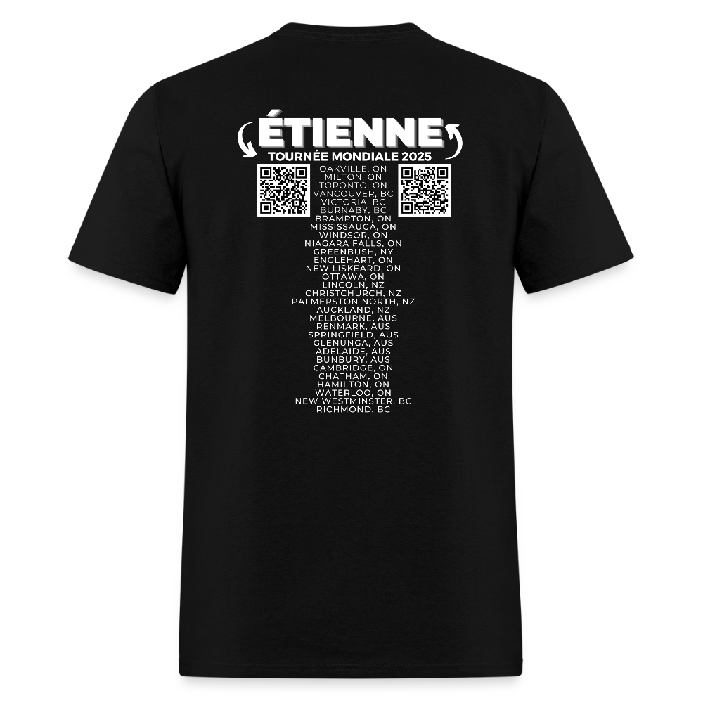 ÉTIENNE 2025 Official World Tour Men's T-Shirt | GILDAN 5000 - black