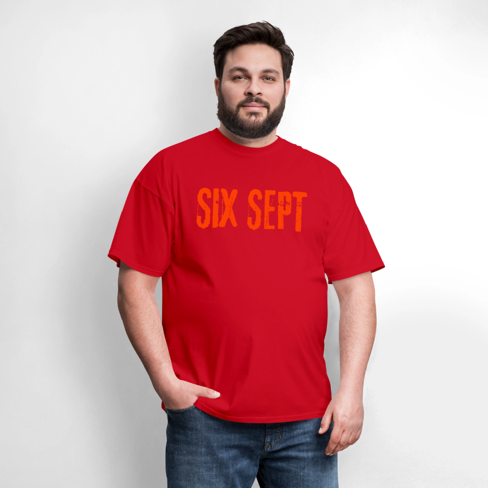 SIX SEPT Men's T-Shirt | GILDAN 5000 - red