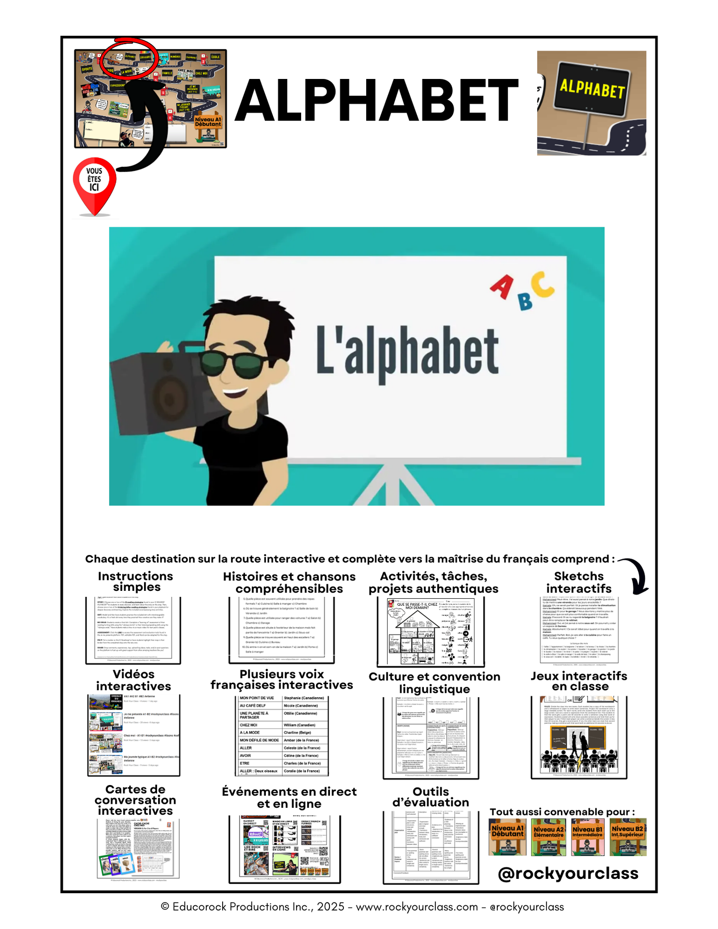 ALPHABET (A1-B2) 75-Page Full package