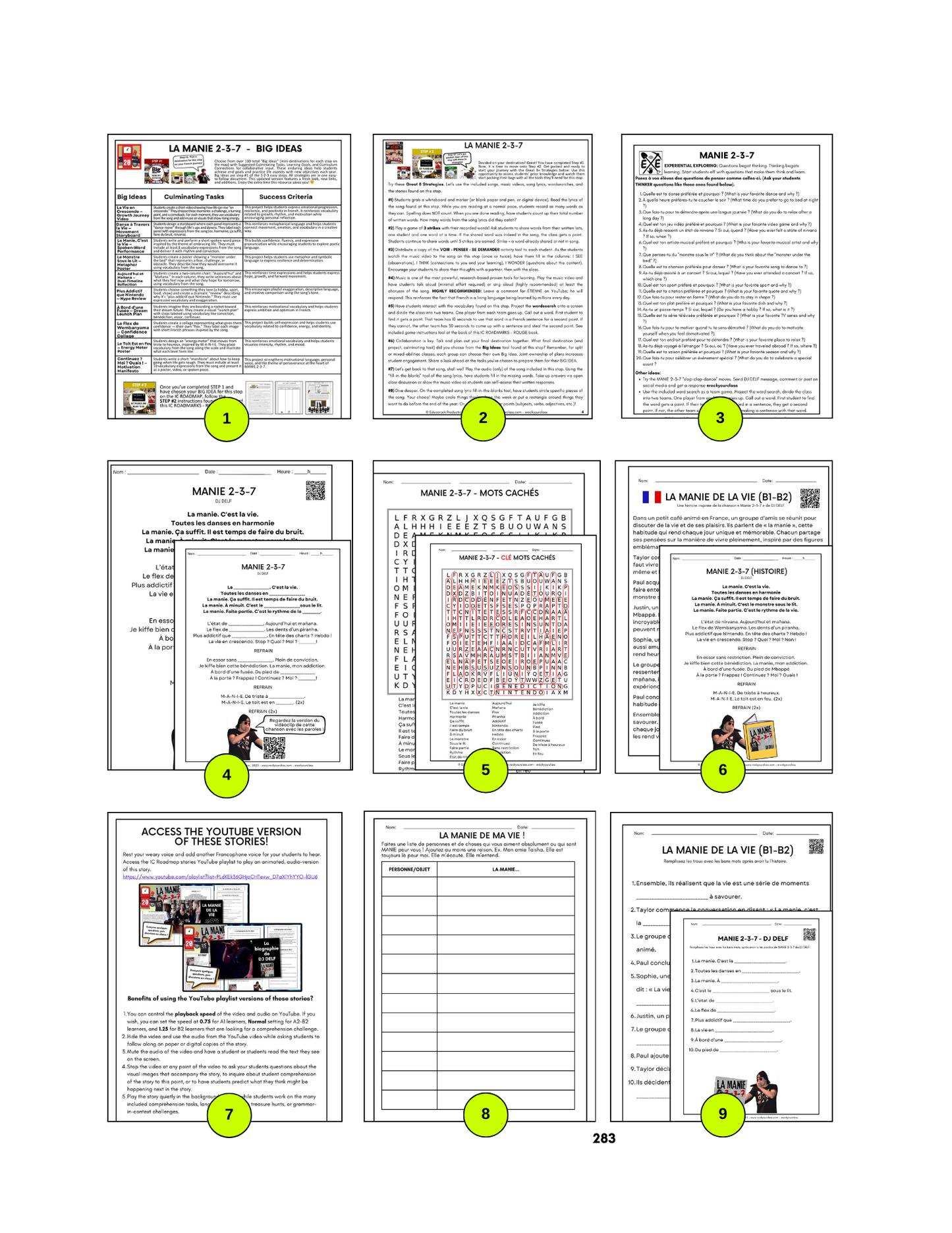 R20 - LA MANIE 2-3-7 (Pré-A1 beginner to B2 intermediate/advanced levels) FULL FOREVER RESOURCE PLATFORM ACCESS