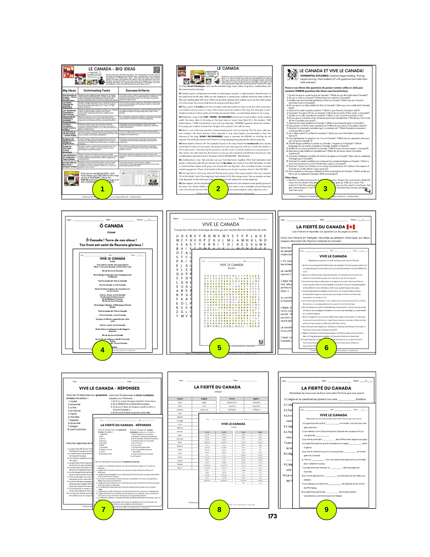R11 - LE CANADA (Pré-A1 beginner to B2 intermediate/advanced levels) FULL FOREVER RESOURCE PLATFORM ACCESS