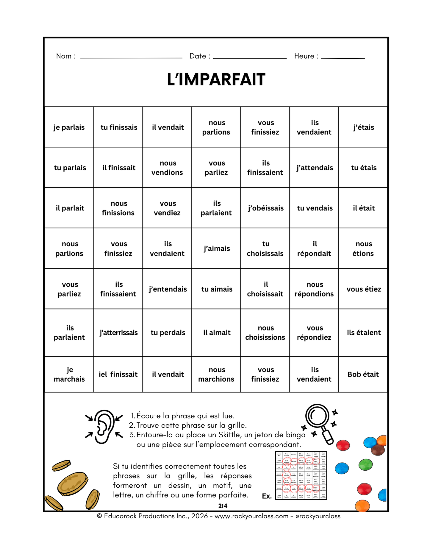 R14 - L'IMPARFAIT (Pré-A1 beginner to B2 intermediate/advanced levels) FULL FOREVER RESOURCE PLATFORM ACCESS