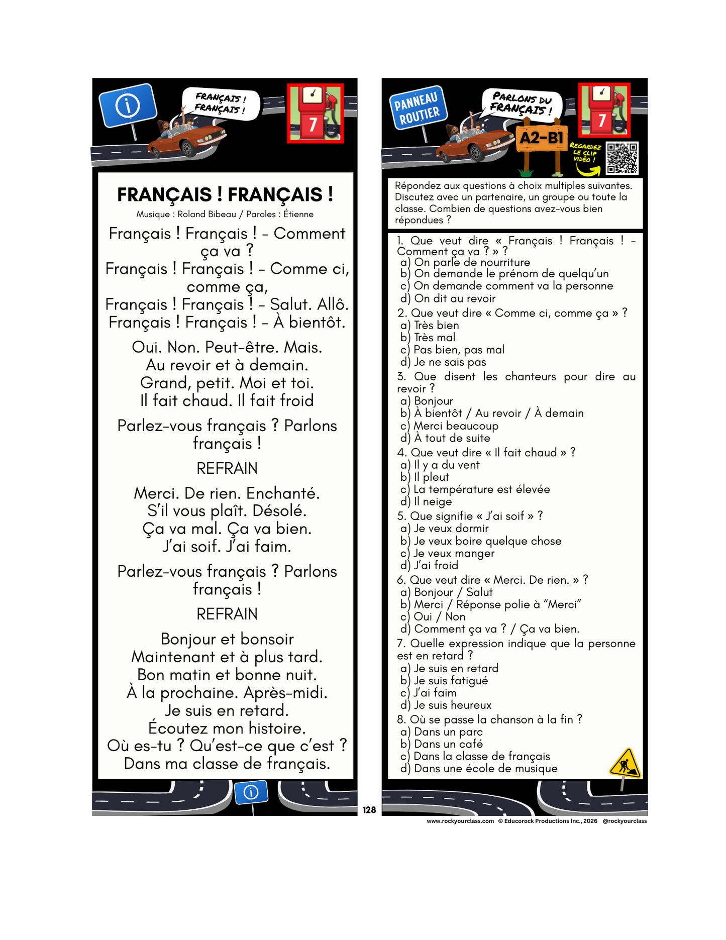 R7 - FRANÇAIS ! FRANÇAIS ! (Pré-A1 beginner to B1 intermediate levels) FULL FOREVER RESOURCE PLATFORM ACCESS