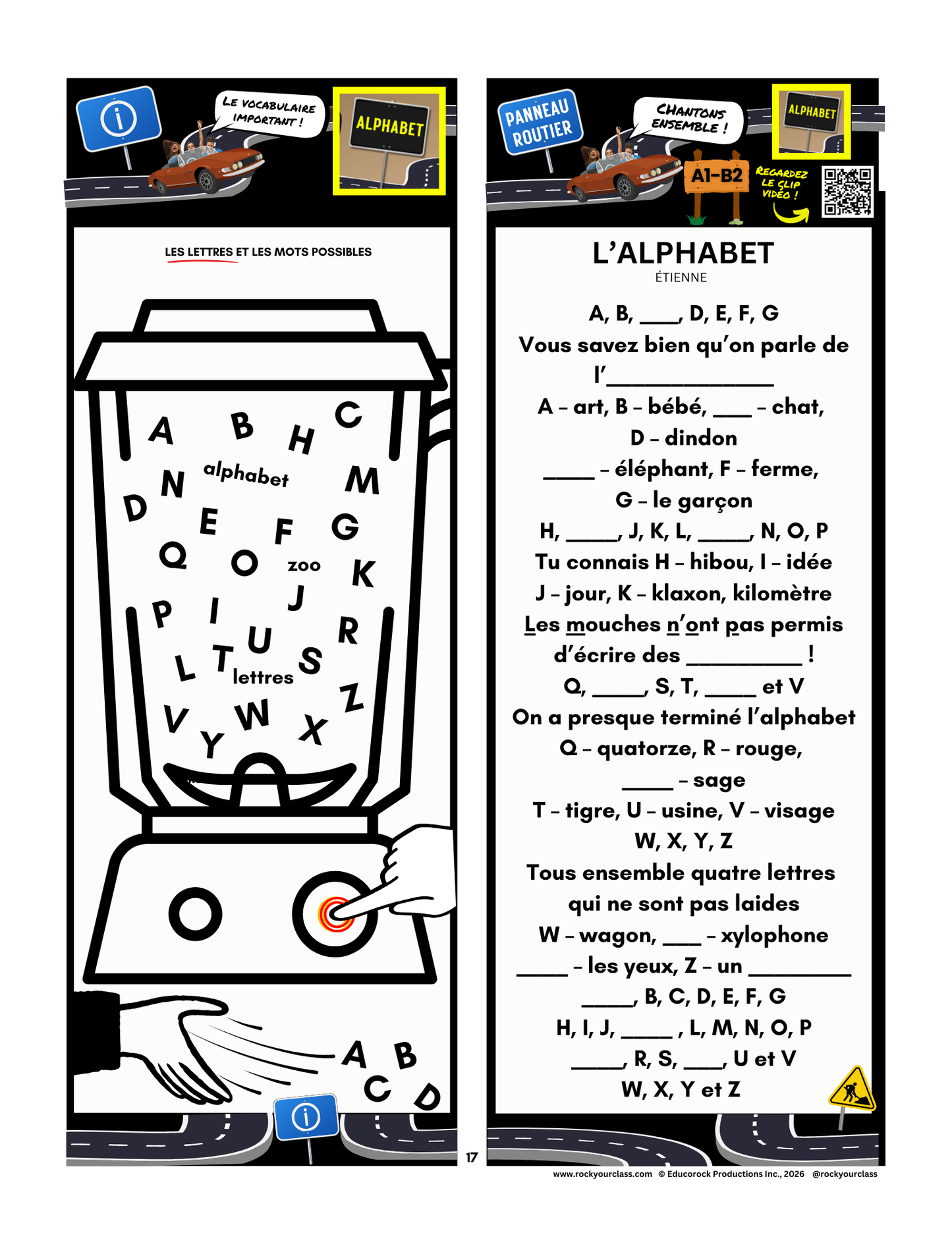 ALPHABET (Pré-A1 beginner to B2 advanced levels) FULL FOREVER RESOURCE PLATFORM ACCESS