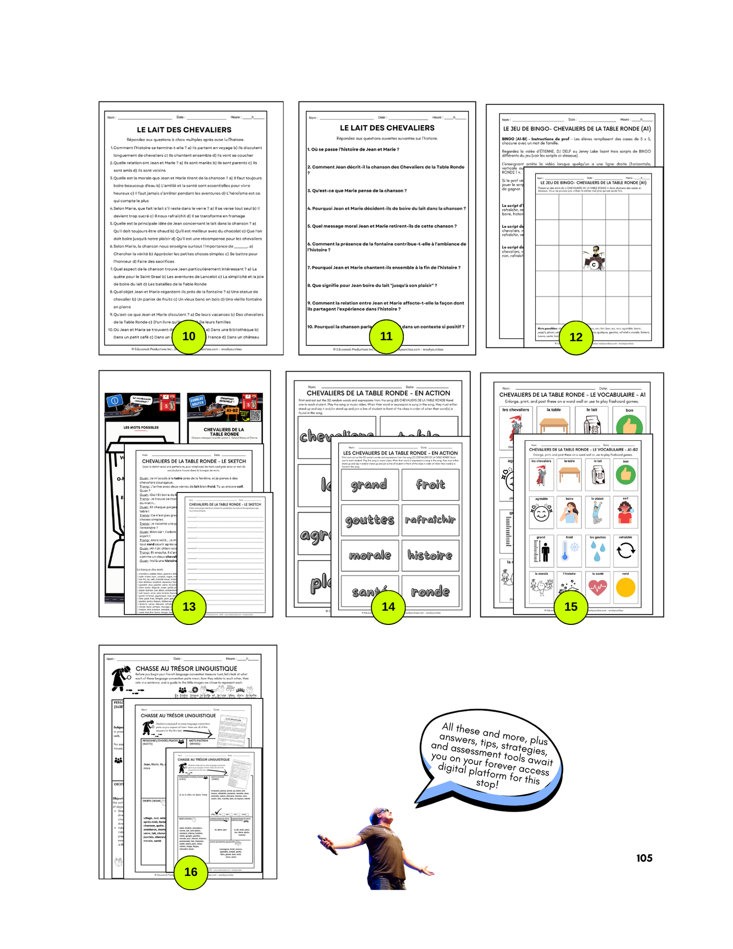 R5 - MANIE CULTURELLE (Pré-A1 beginner to B1 intermediate levels) FULL FOREVER RESOURCE PLATFORM ACCESS