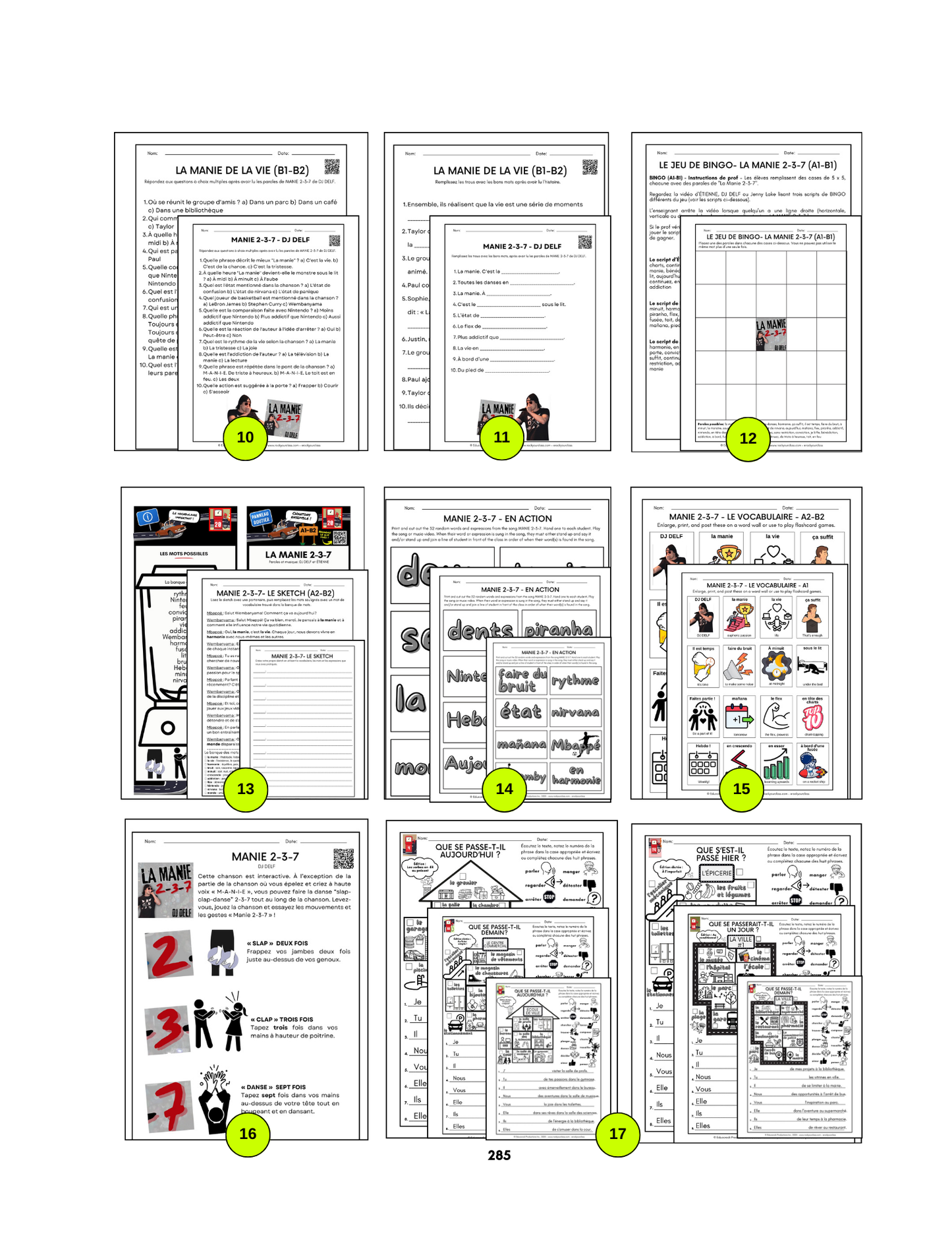 R20 - LA MANIE 2-3-7 (Pré-A1 beginner to B2 intermediate/advanced levels) FULL FOREVER RESOURCE PLATFORM ACCESS