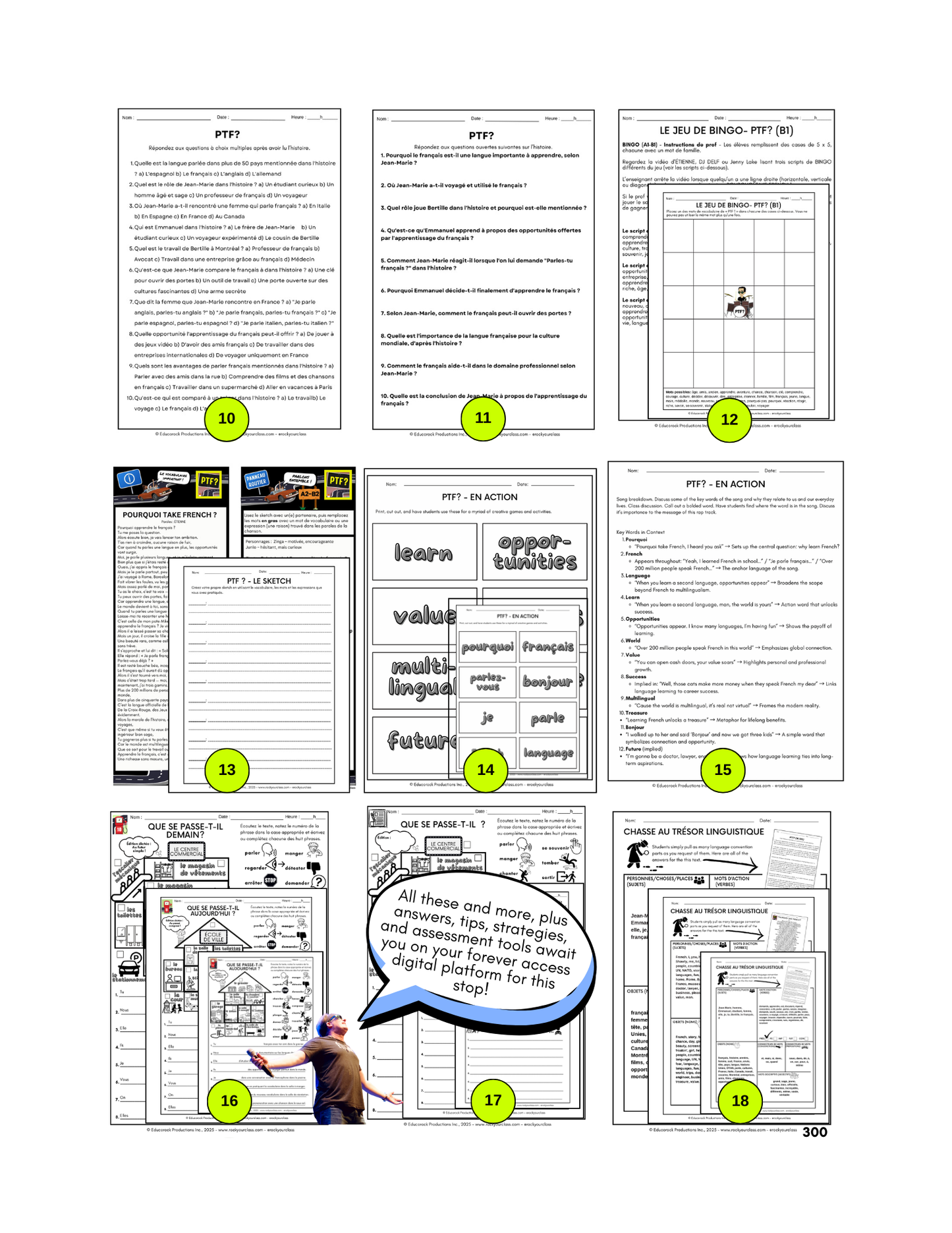 POURQUOI TAKE FRENCH? (Pré-A1 beginner to B2 advanced levels) FULL FOREVER RESOURCE PLATFORM ACCESS