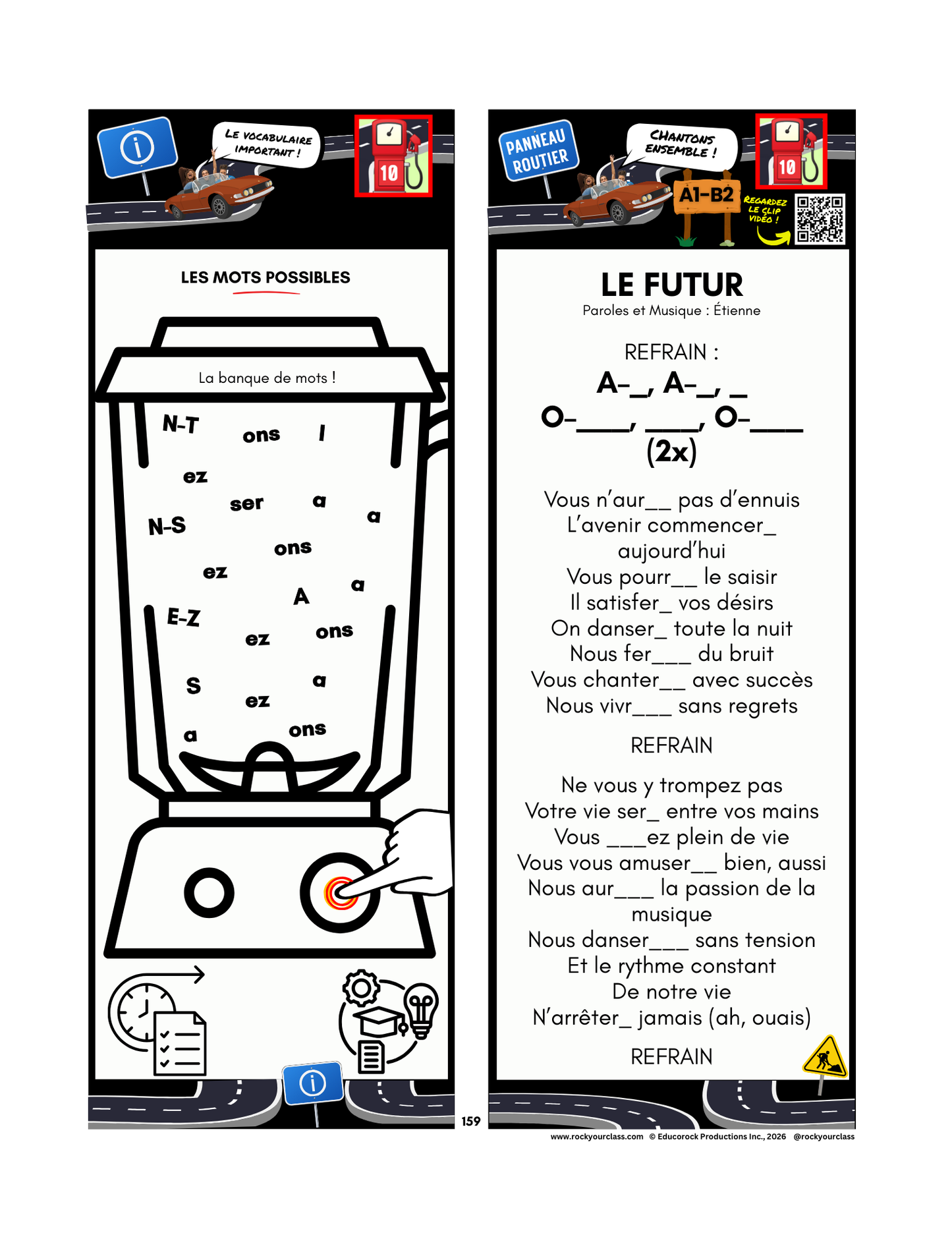 R10 - LE FUTUR SIMPLE, LE FUTUR PROCHE (Pré-A1 beginner to B1 intermediate levels) FULL FOREVER RESOURCE PLATFORM ACCESS