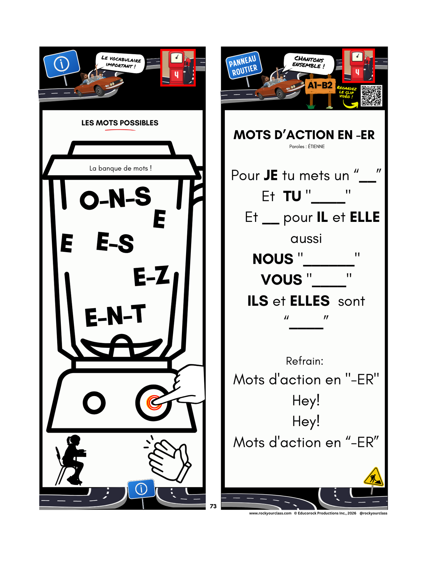R4 - LES PRONOMS, LES VERBES EN -ER, -IR et -RE (Pré-A1 beginner to B2 advanced levels) FULL FOREVER RESOURCE PLATFORM ACCESS