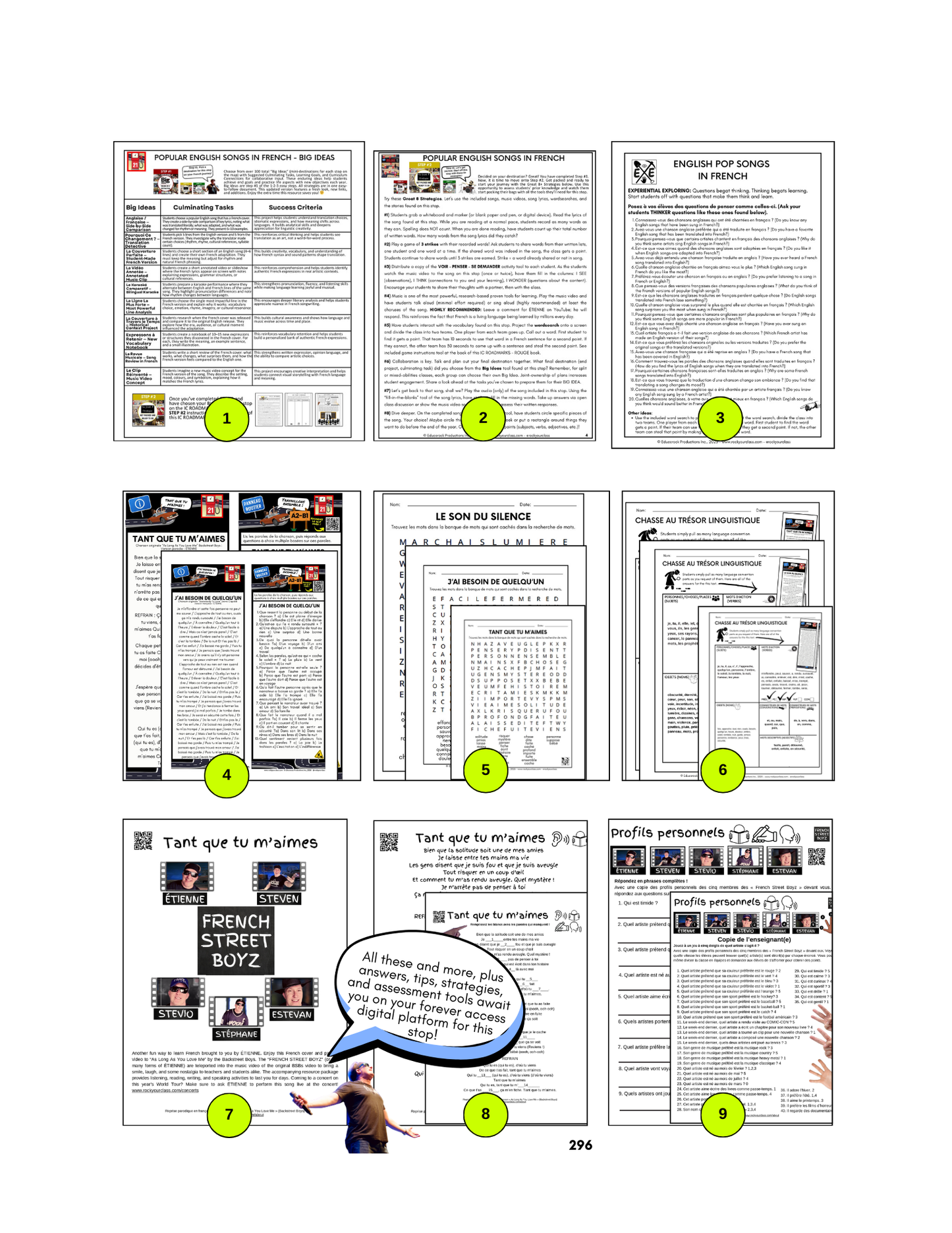 R21 - POPULAR ENGLISH SONGS IN FRENCH (Pré-A1 beginner to B2 intermediate/advanced levels) FULL FOREVER RESOURCE PLATFORM ACCESS