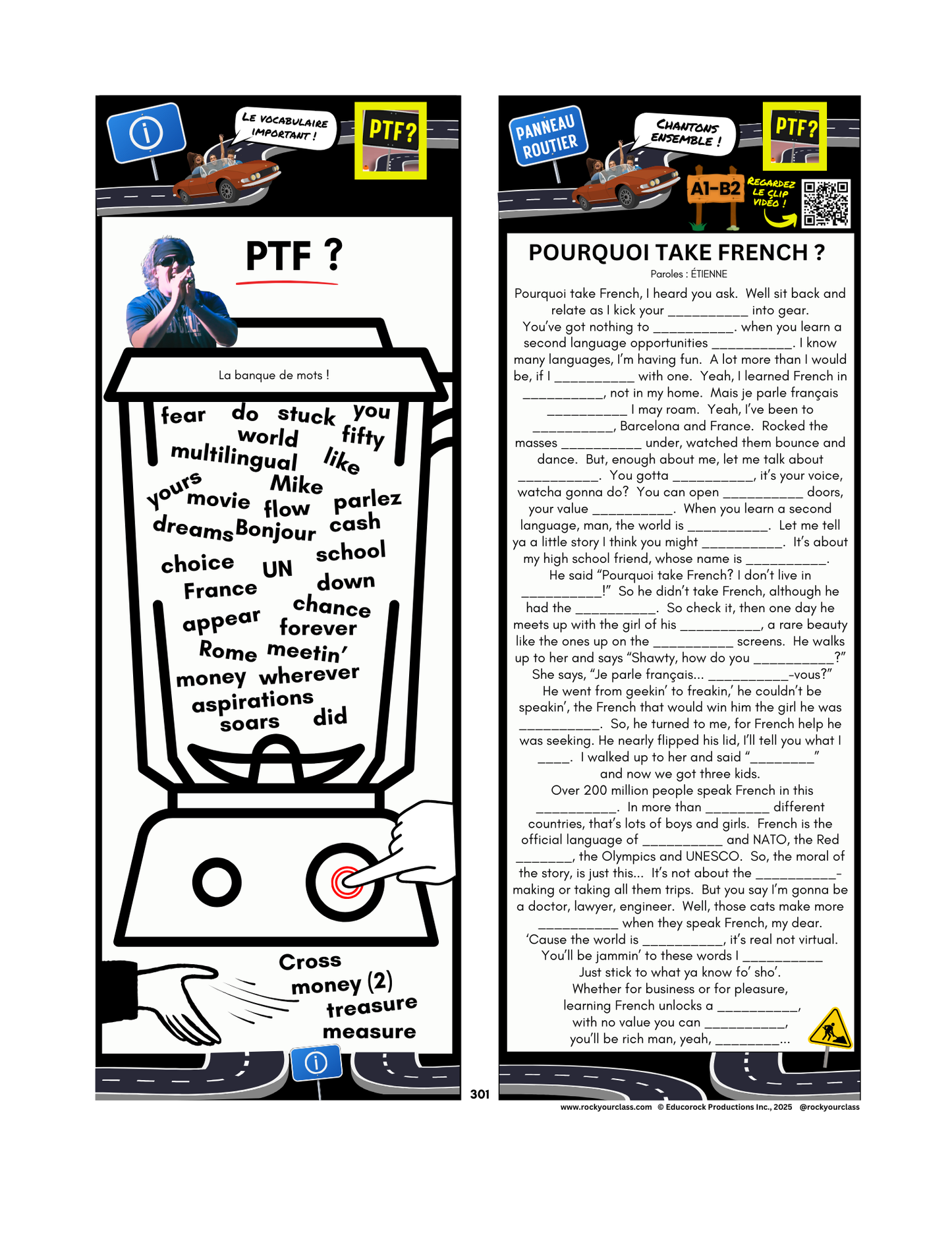 POURQUOI TAKE FRENCH? (Pré-A1 beginner to B2 advanced levels) FULL FOREVER RESOURCE PLATFORM ACCESS