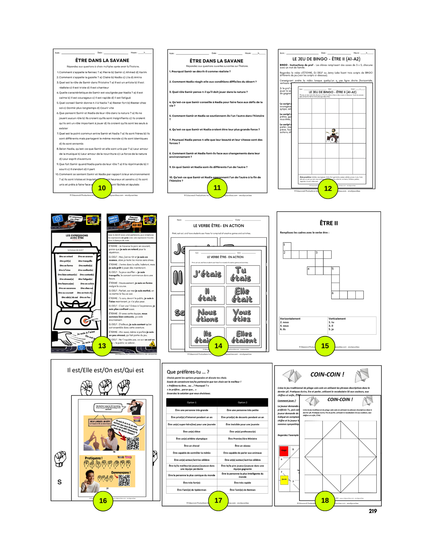 ÊTRE (Pré-A1 beginner to B2 advanced levels) FULL FOREVER RESOURCE PLATFORM ACCESS