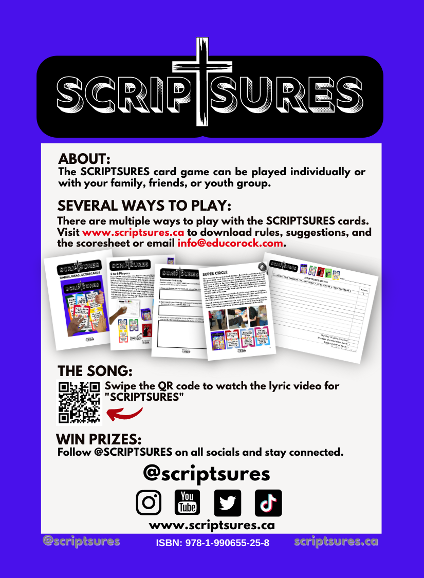 SCRIPTSURES - IC CARDS - Includes Resource Package - Single pack or Value Pack Set of 5