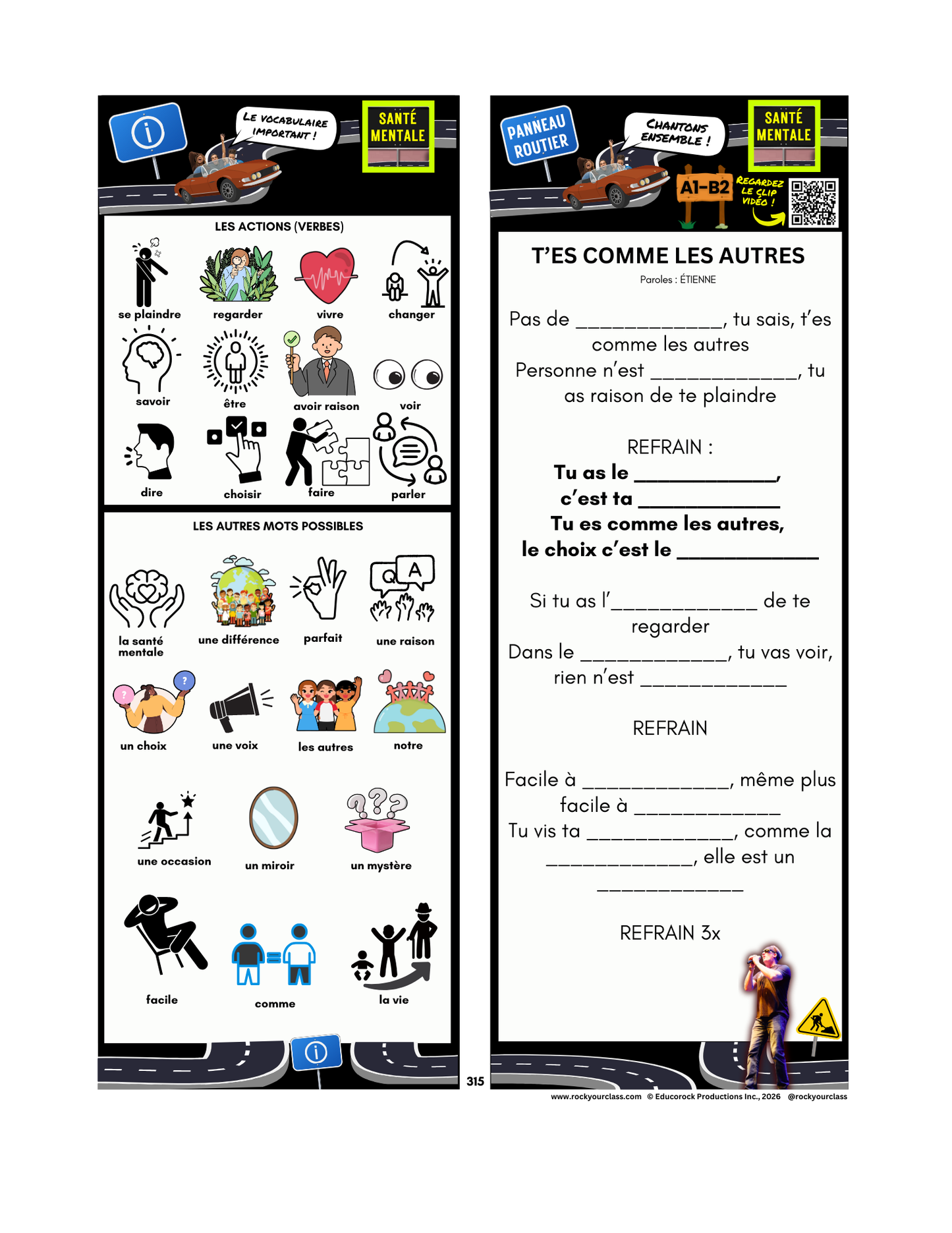 SANTÉ MENTALE (Pré-A1 beginner to B2 advanced levels) FULL FOREVER RESOURCE PLATFORM ACCESS