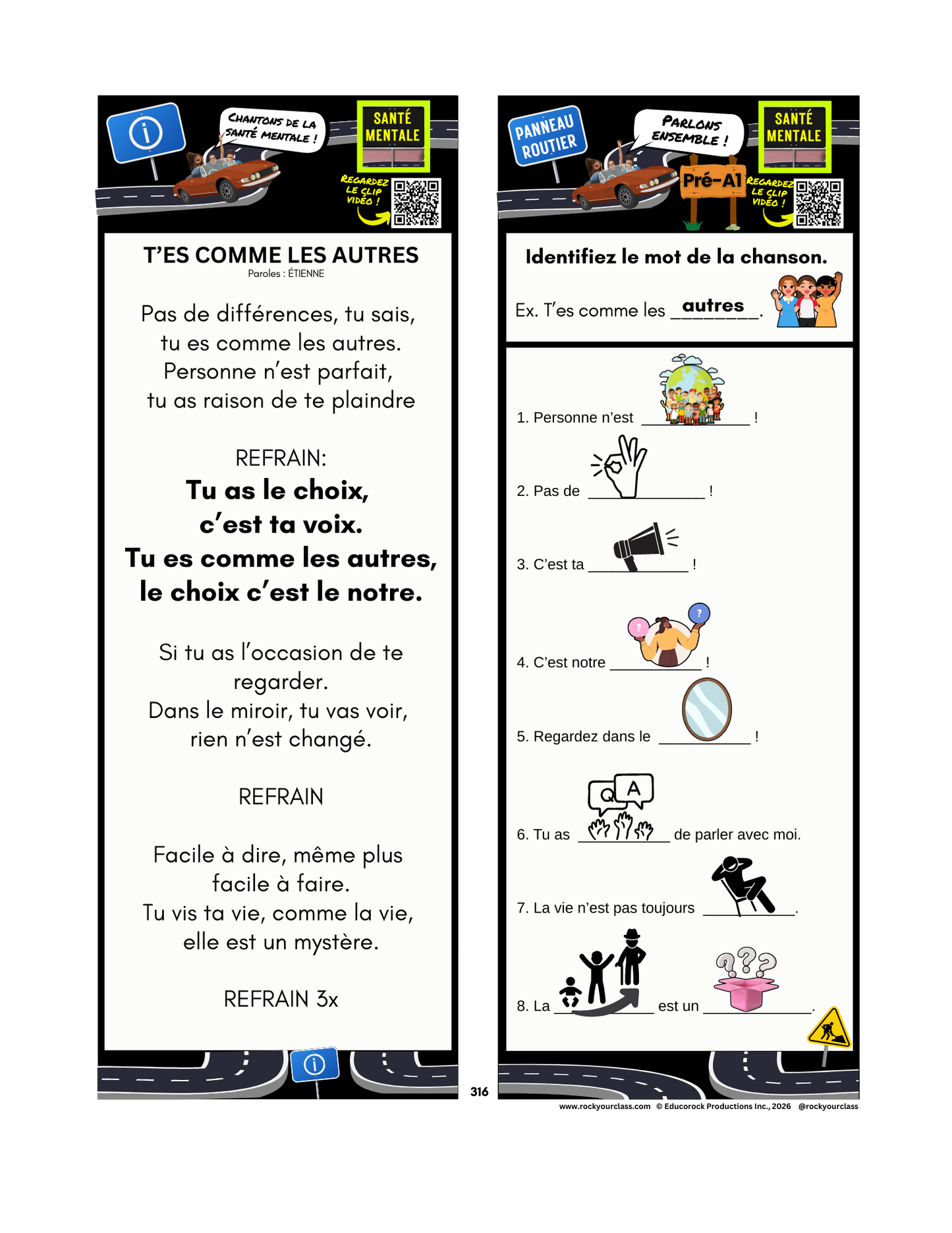 SANTÉ MENTALE (Pré-A1 beginner to B2 advanced levels) FULL FOREVER RESOURCE PLATFORM ACCESS