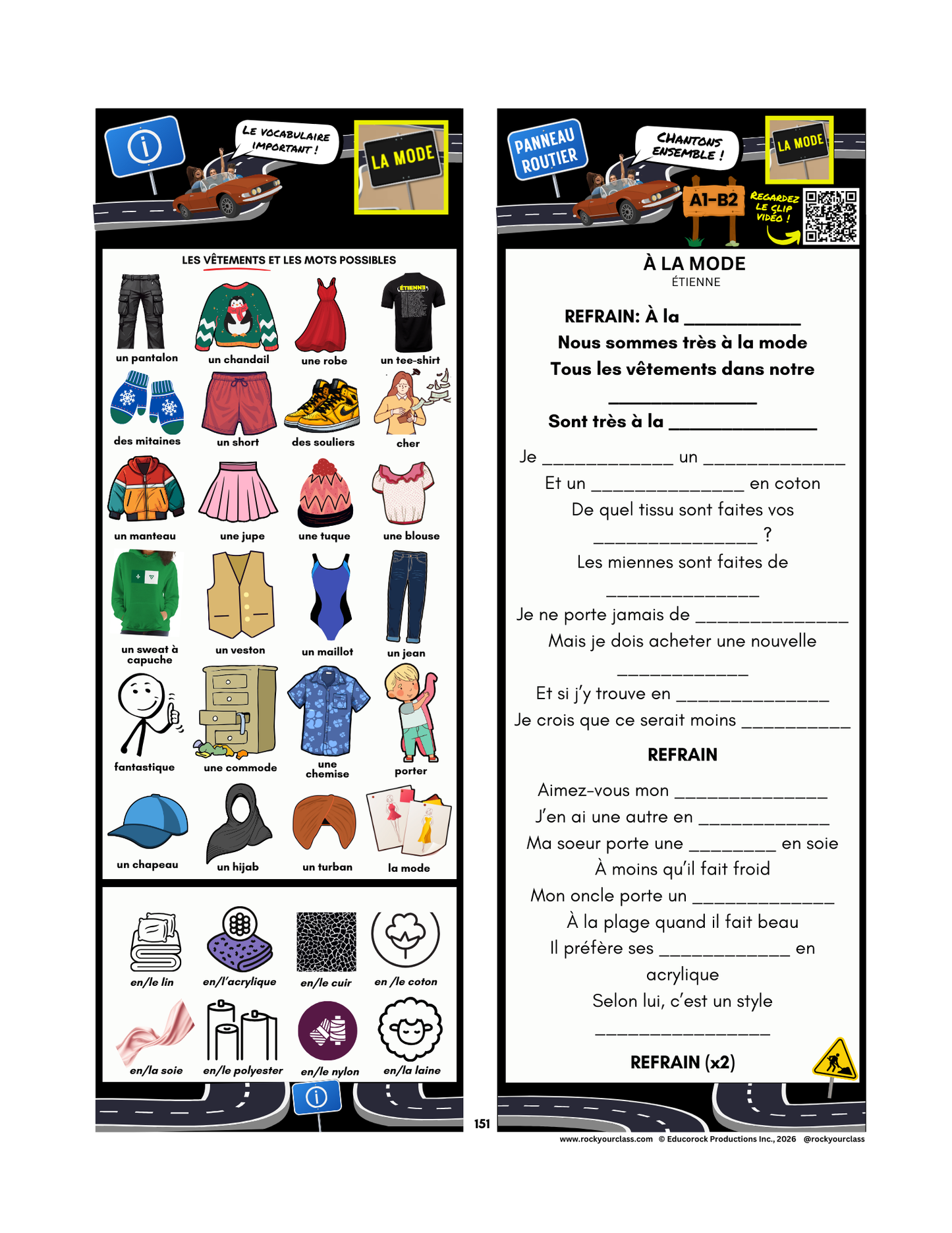 LA MODE (Pré-A1 beginner to B2 advanced levels) FULL FOREVER RESOURCE PLATFORM ACCESS