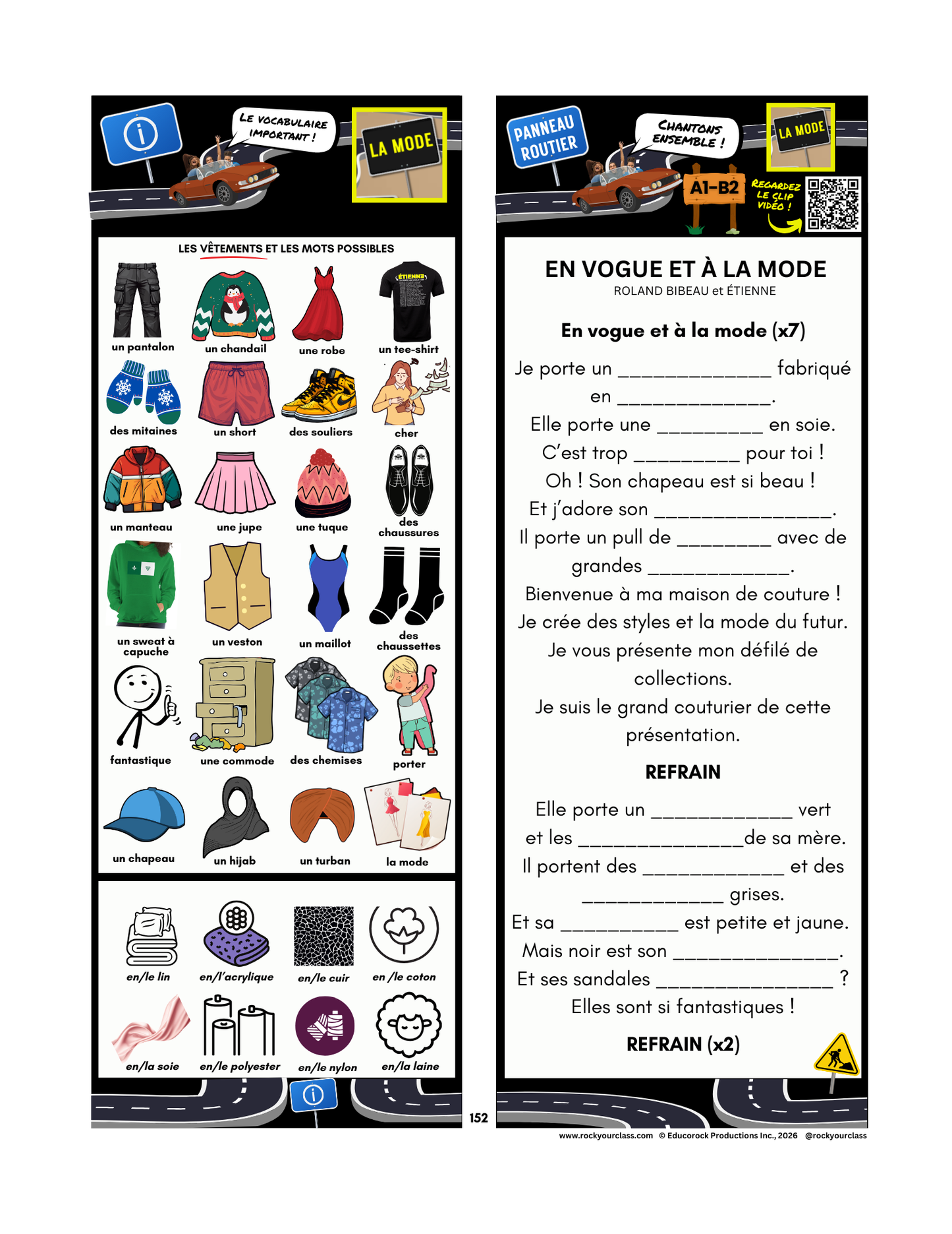 LA MODE (Pré-A1 beginner to B2 advanced levels) FULL FOREVER RESOURCE PLATFORM ACCESS