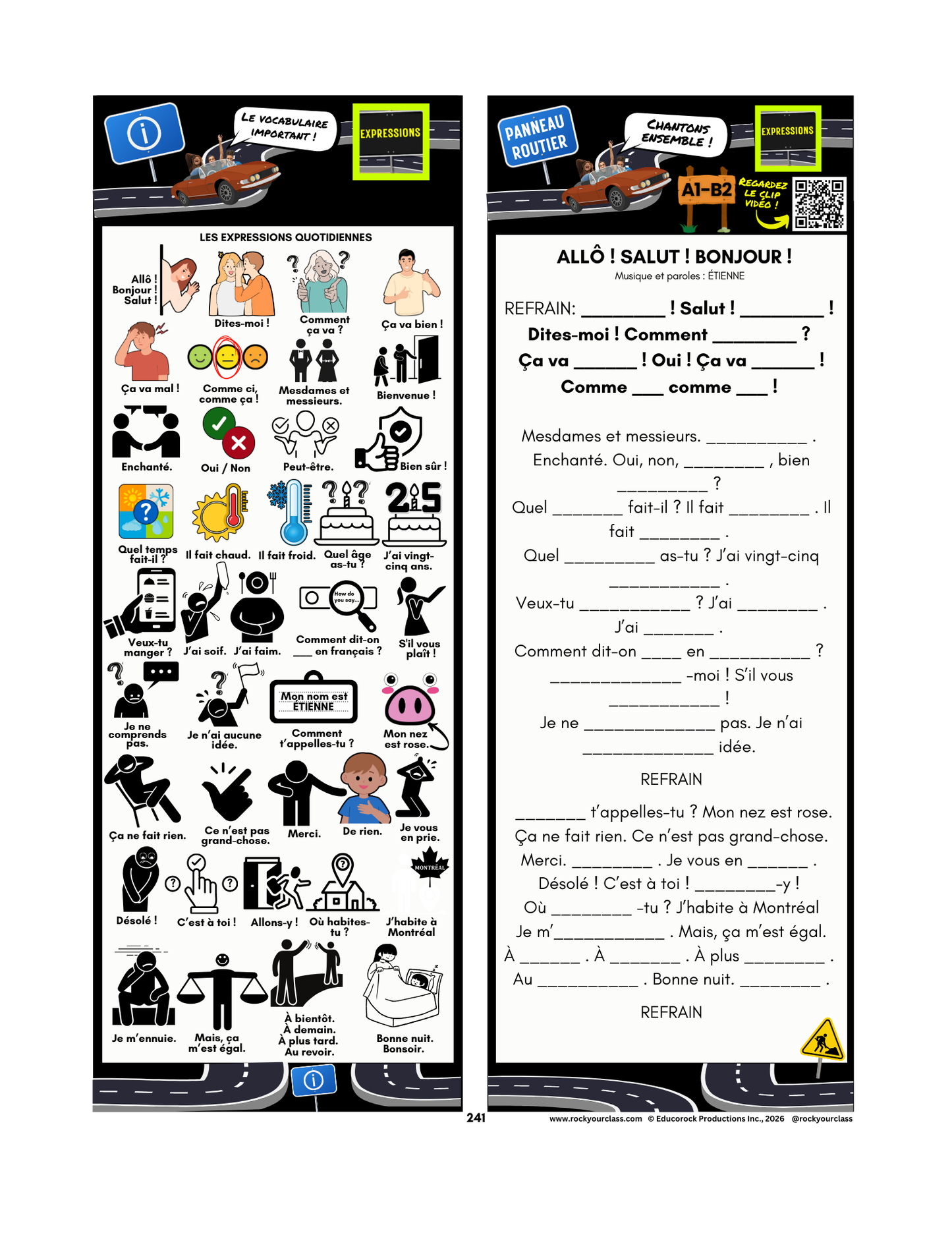 EXPRESSIONS (Pré-A1 beginner to B2 advanced levels) FULL FOREVER RESOURCE PLATFORM ACCESS